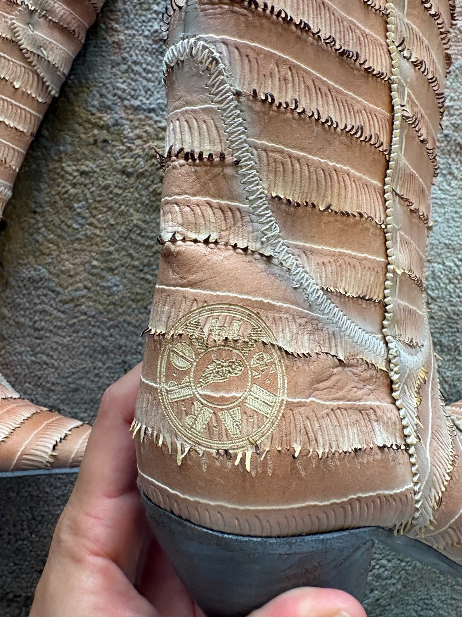 El Charro — Stivali in pelle rosa anni 2000 — 2
