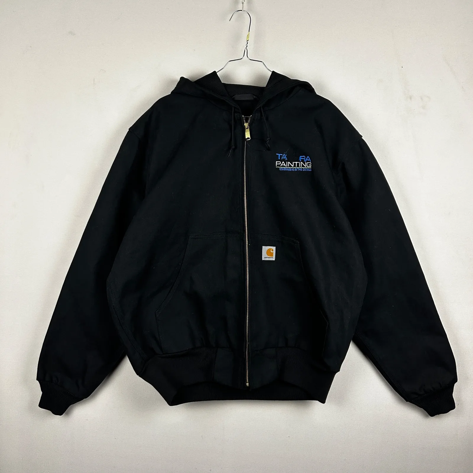 Carhartt Active — Giacca con cappuccio anni 2000 nera