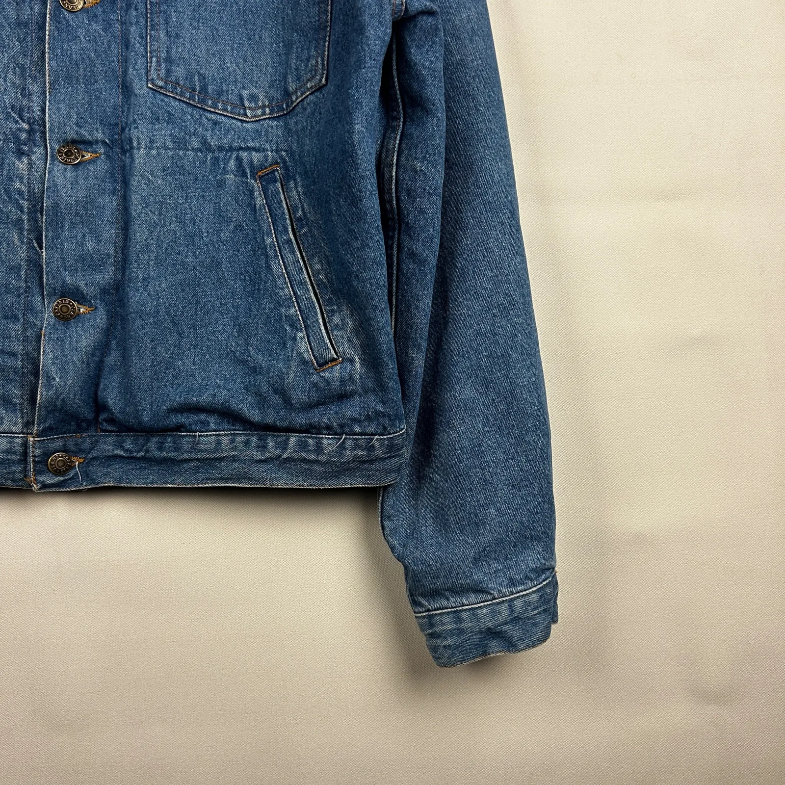 Giacca denim anni 90 blu — 3
