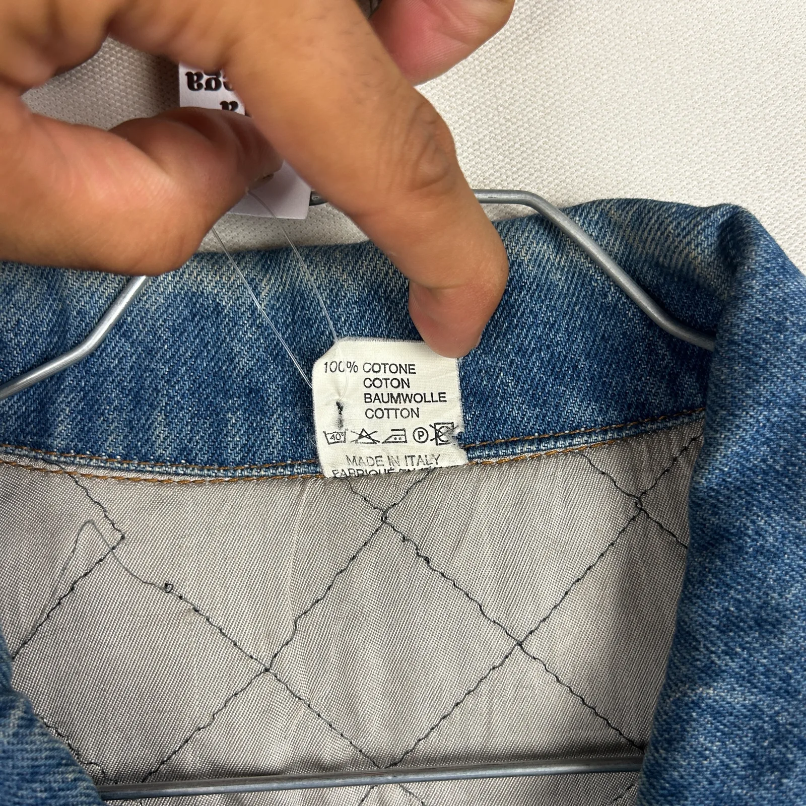 Giacca denim anni 90 blu — 5