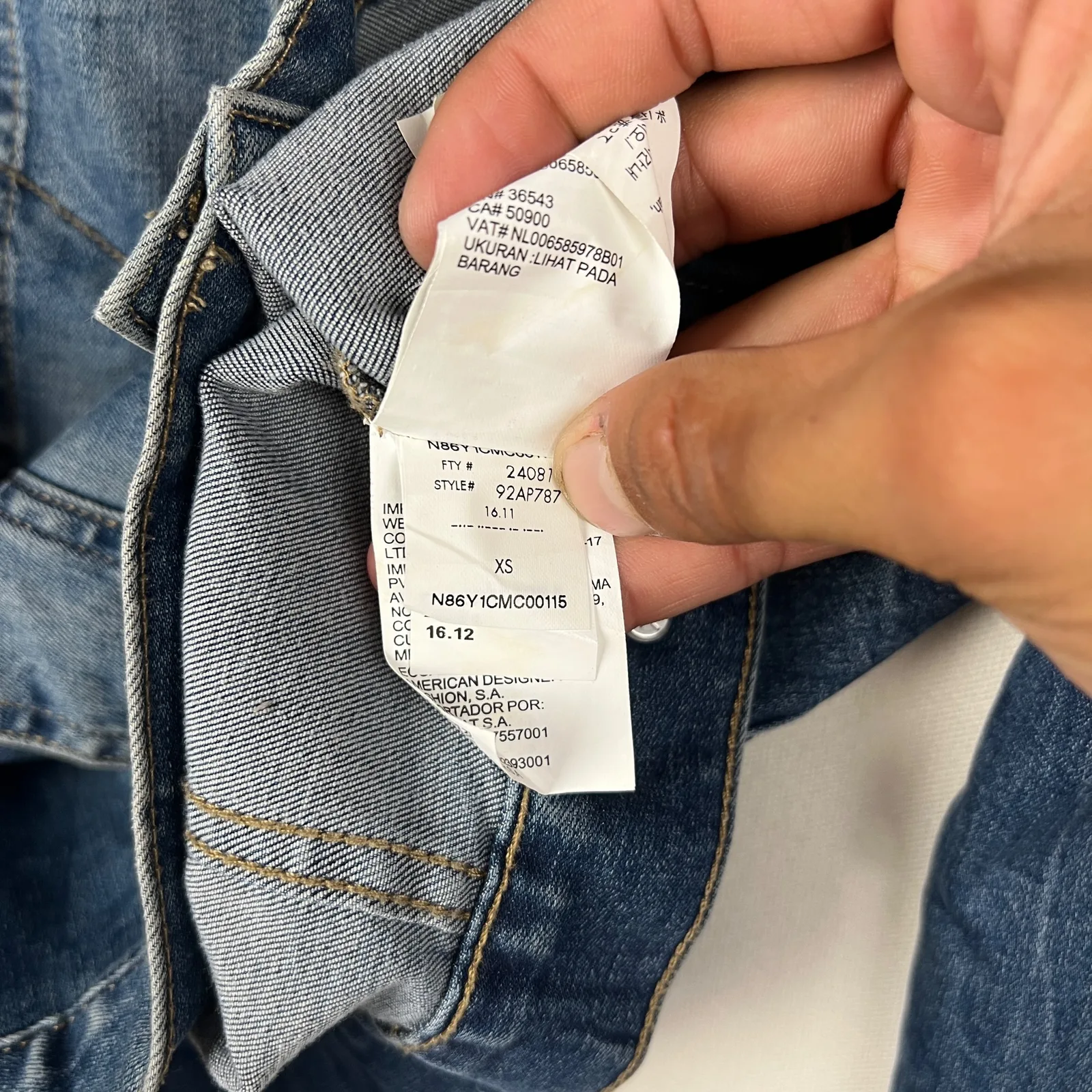 Calvin Klein — Giacca denim anni 2000 blu