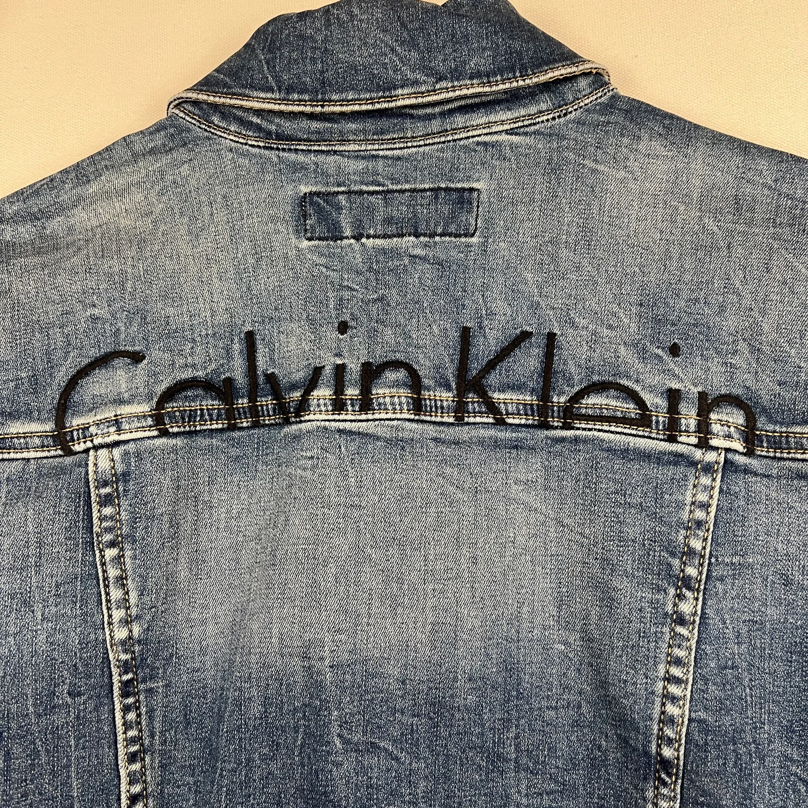Calvin Klein — Giacca denim anni 2000 blu — 8