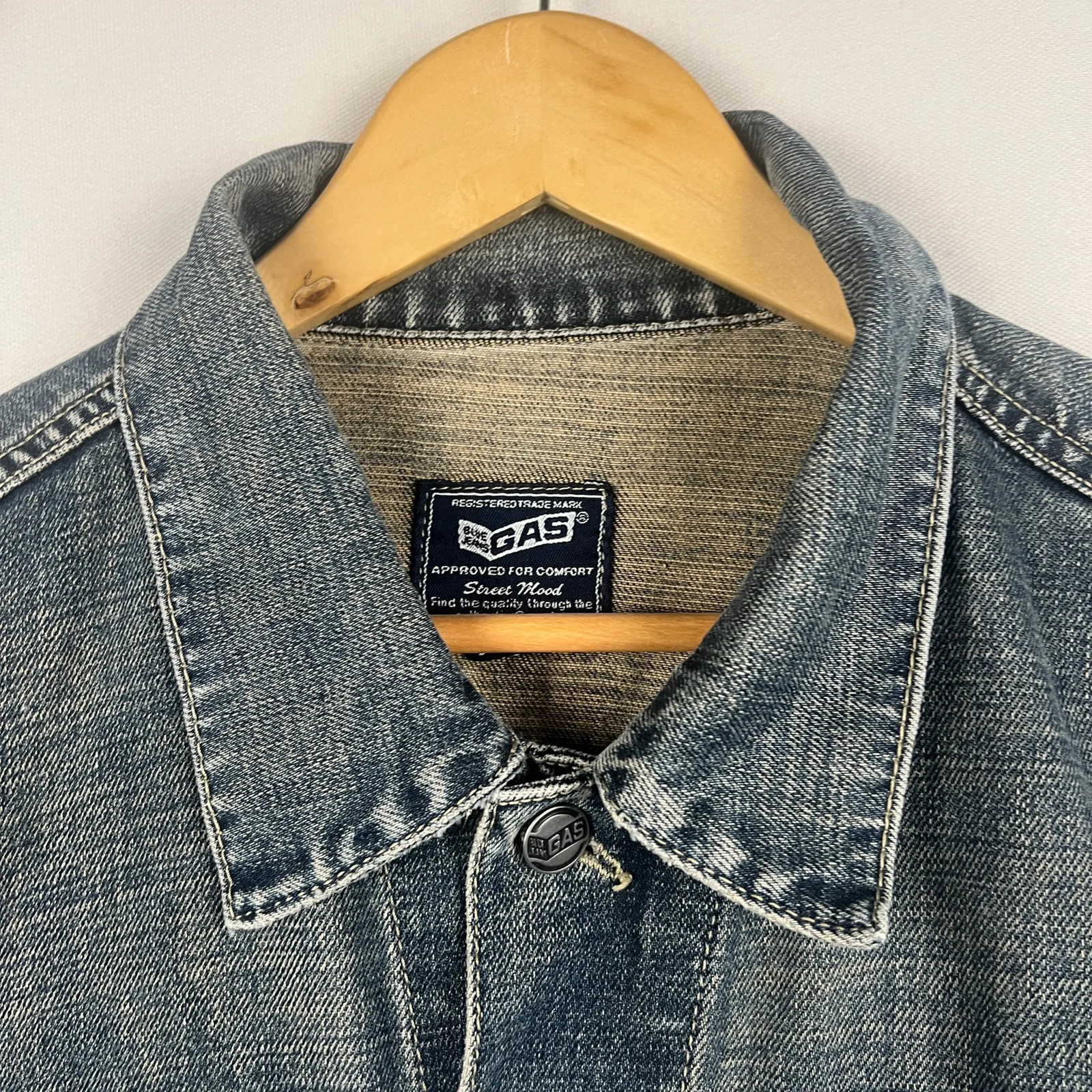 Gas — Giacca denim anni 2000 blu — 2