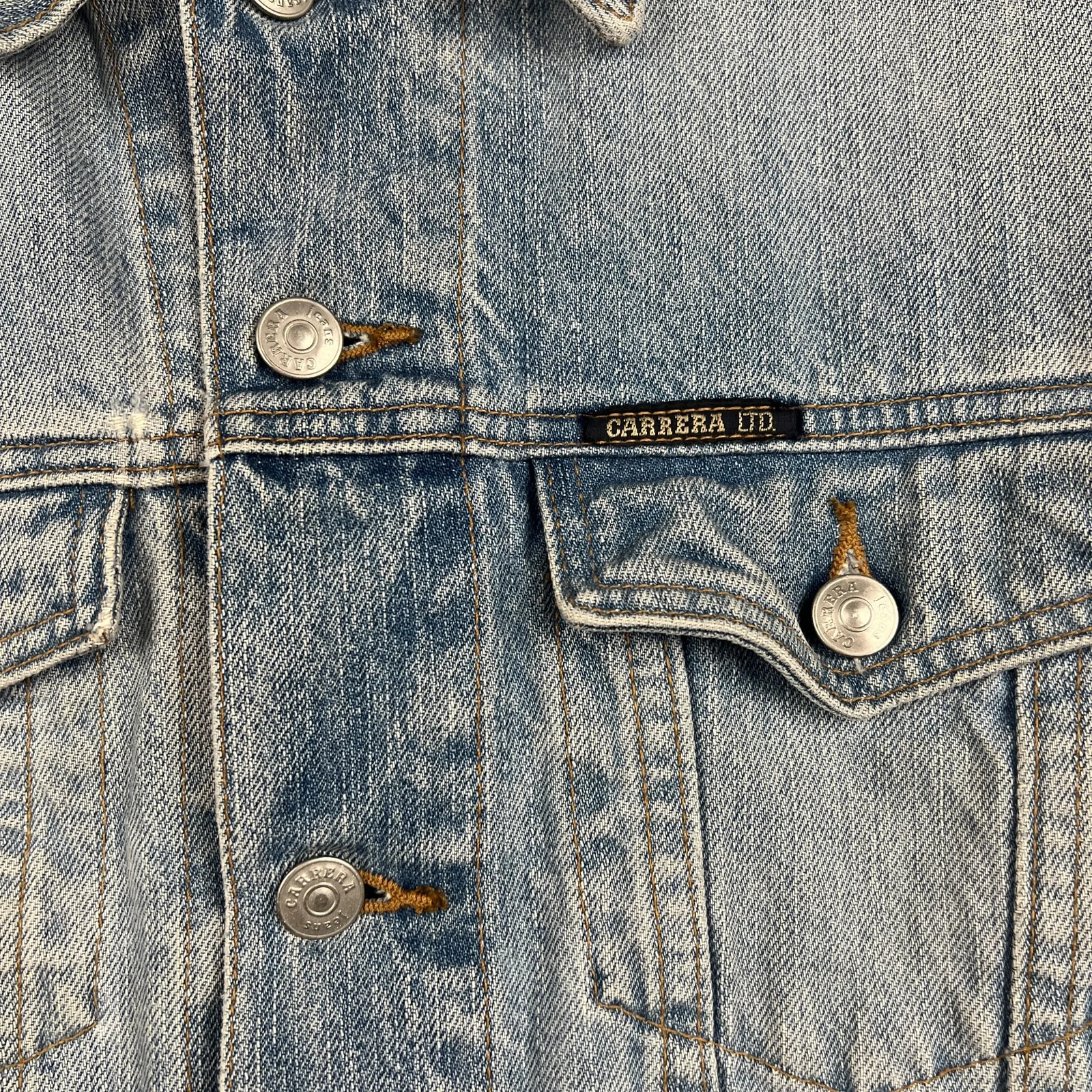 Carrera — Giacca denim anni 90 blu chiaro — 3