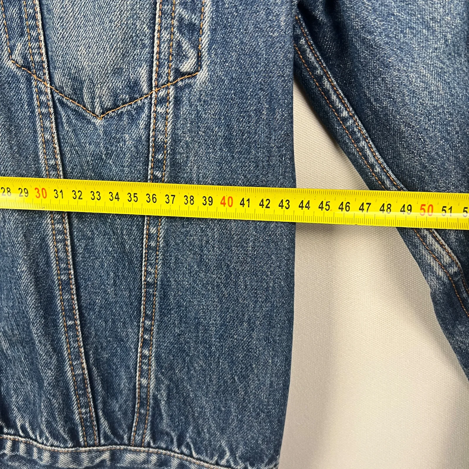 Energie — Giacca denim blu con tasche anni 90 — 9