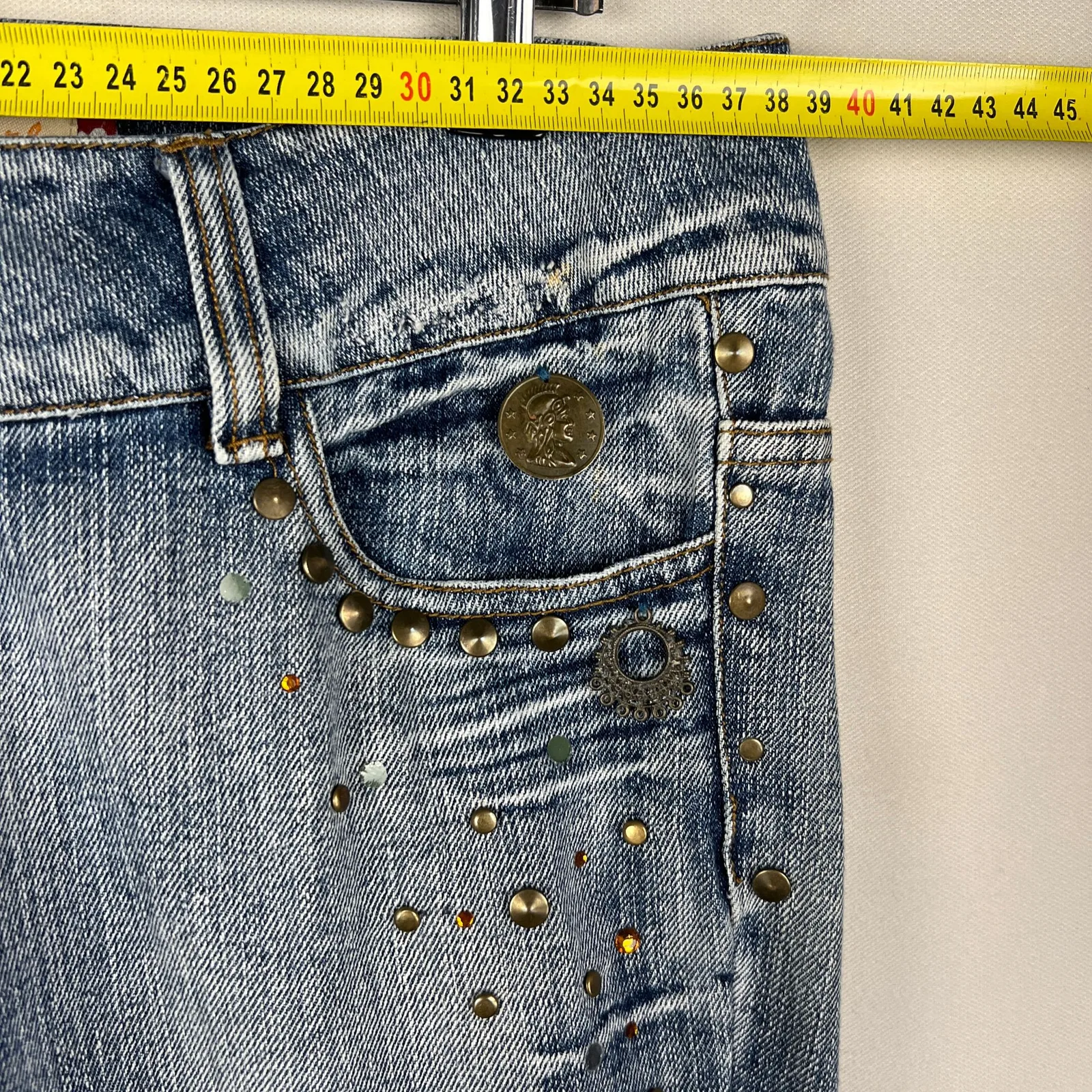 Old STORY — Jeans a zampa d'elefante anni 2000 blu — 7