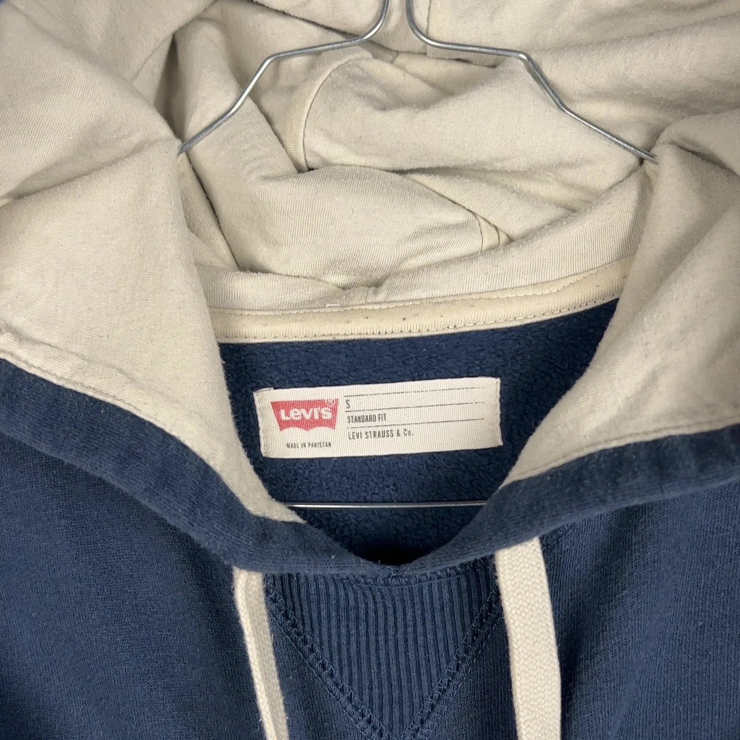 Levi's — Felpa con cappuccio classica blu — 2