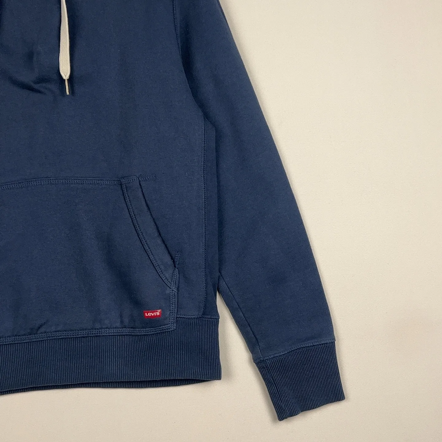 Levi's — Felpa con cappuccio classica blu — 3