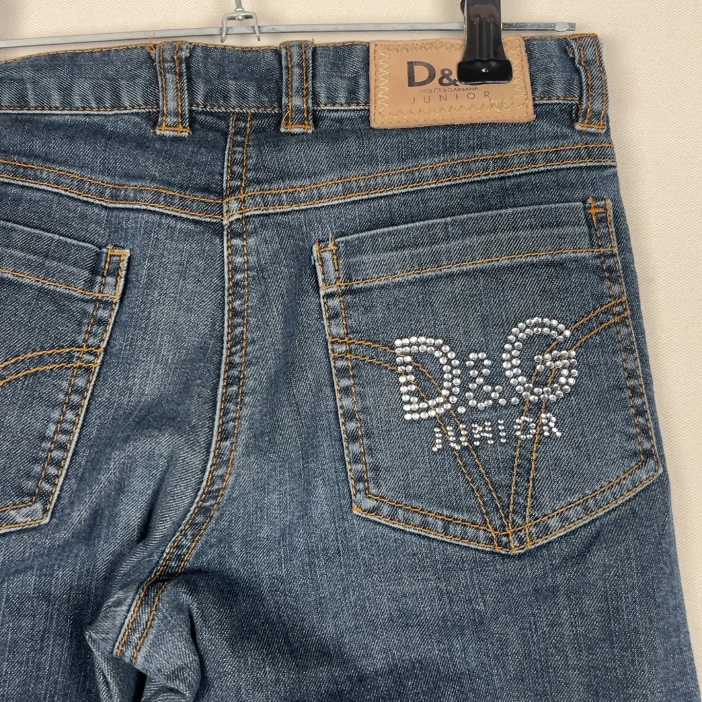 Dolce & Gabbana — Jeans gamba dritta con tasche laterali blu — 8