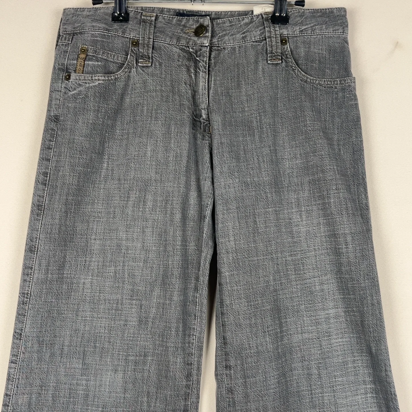 Emporio Armani — Jeans bootcut grigio — 3