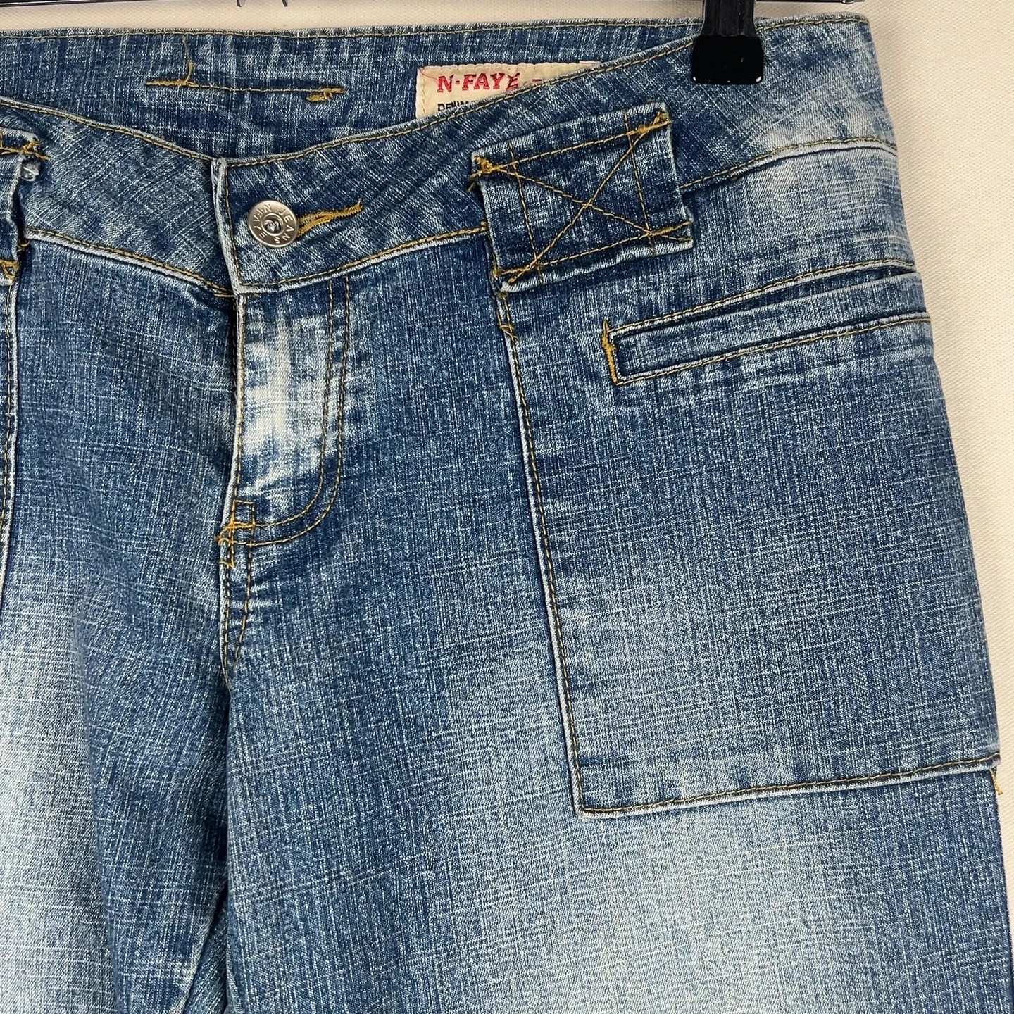 N·FAYE — Jeans gamba dritta con tasche laterali blu — 2