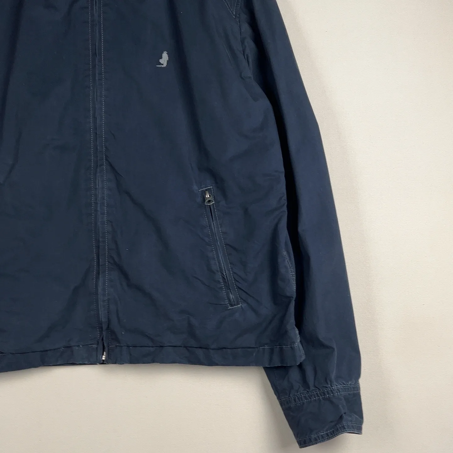 Marlboro Classic MC23 — Giacca a vento blu con zip e tasche laterali — 5