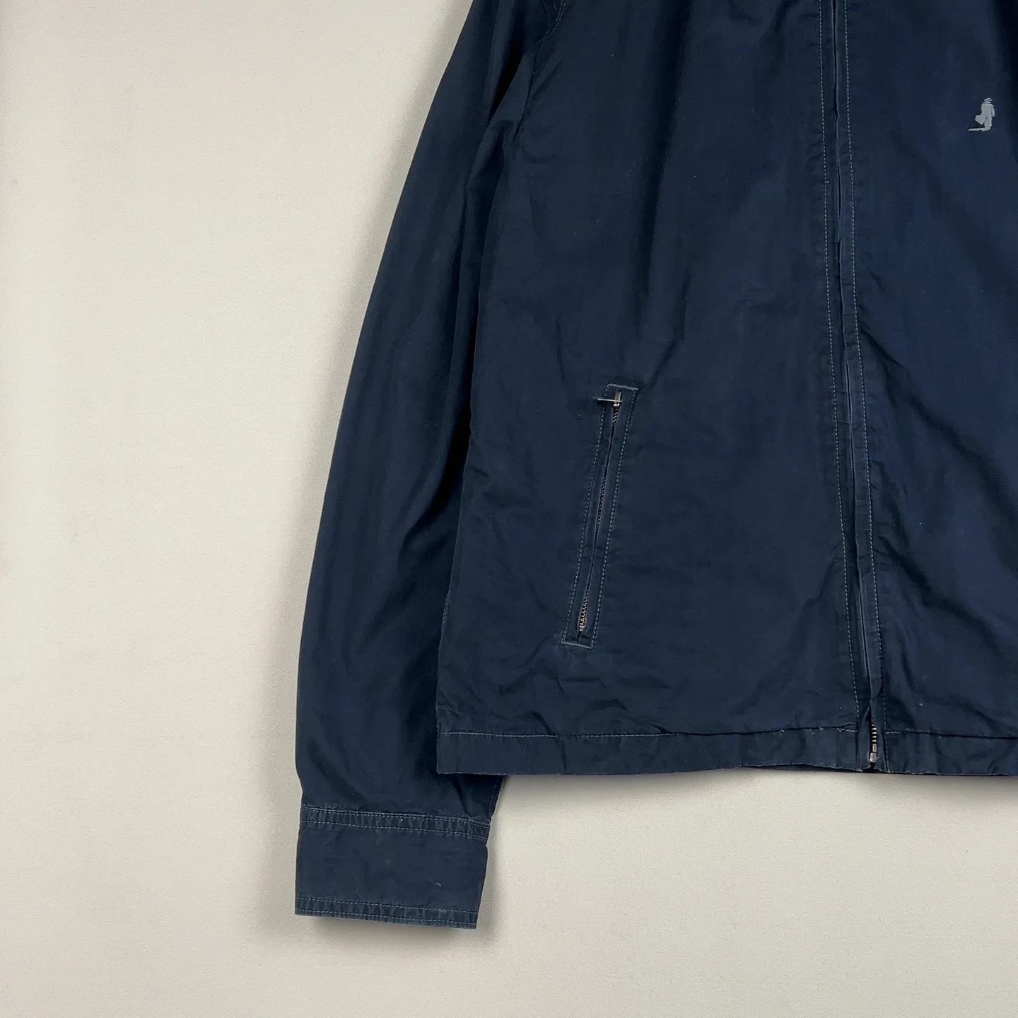 Marlboro Classic MC23 — Giacca a vento blu con zip e tasche laterali — 6