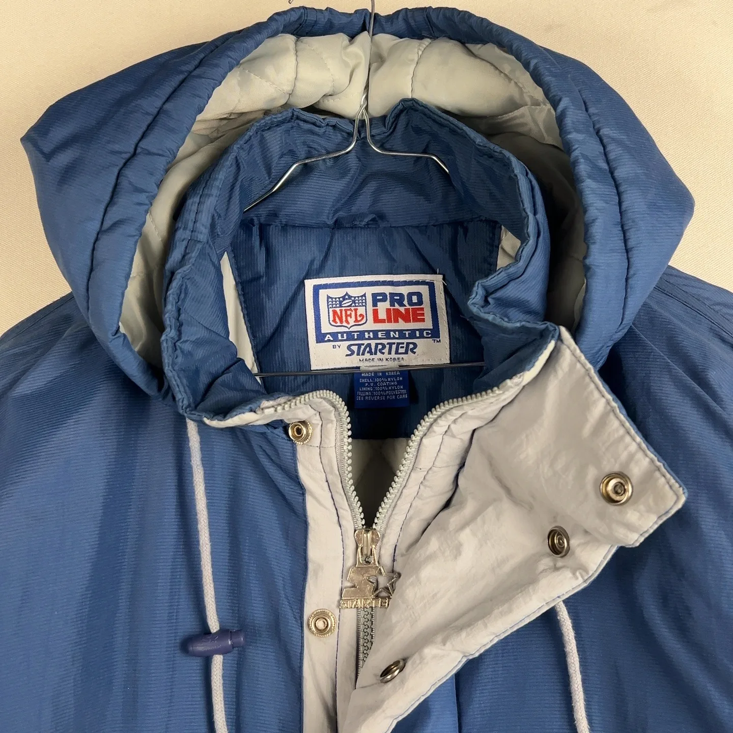 STARTER — Giacca a vento collo V zip blu — 2