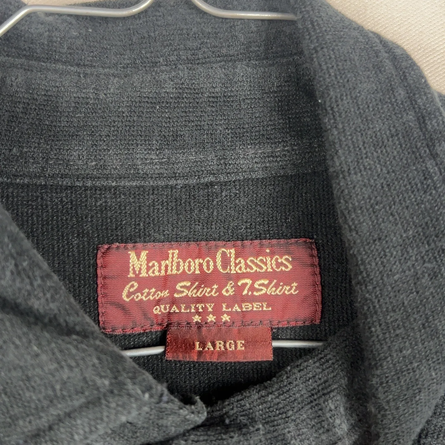 Marlboro — Camicia collo a punta con tasche blu — 2