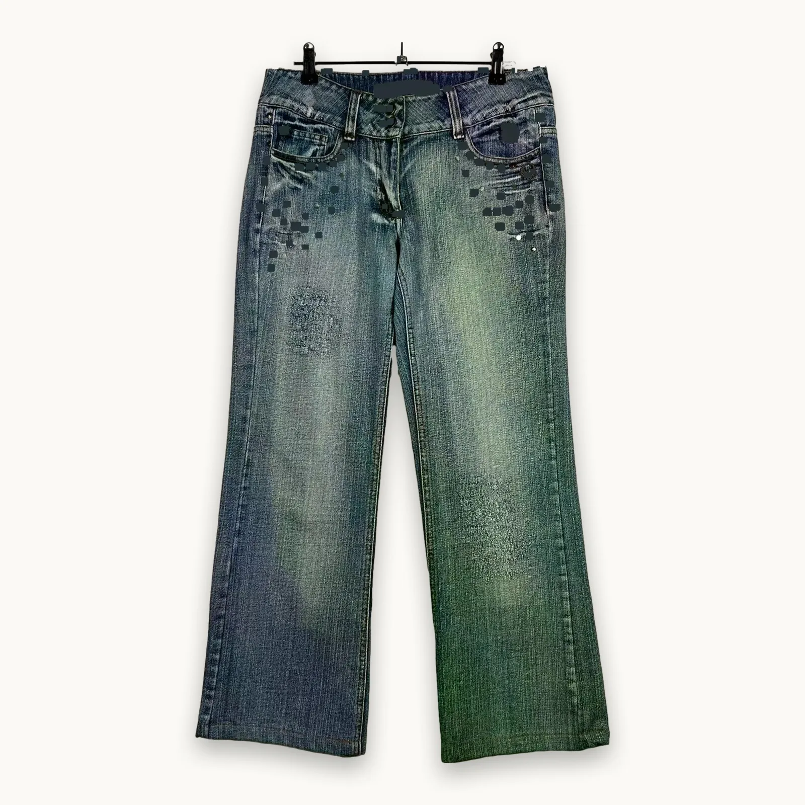 Old STORY — Jeans a zampa d'elefante anni 2000 blu