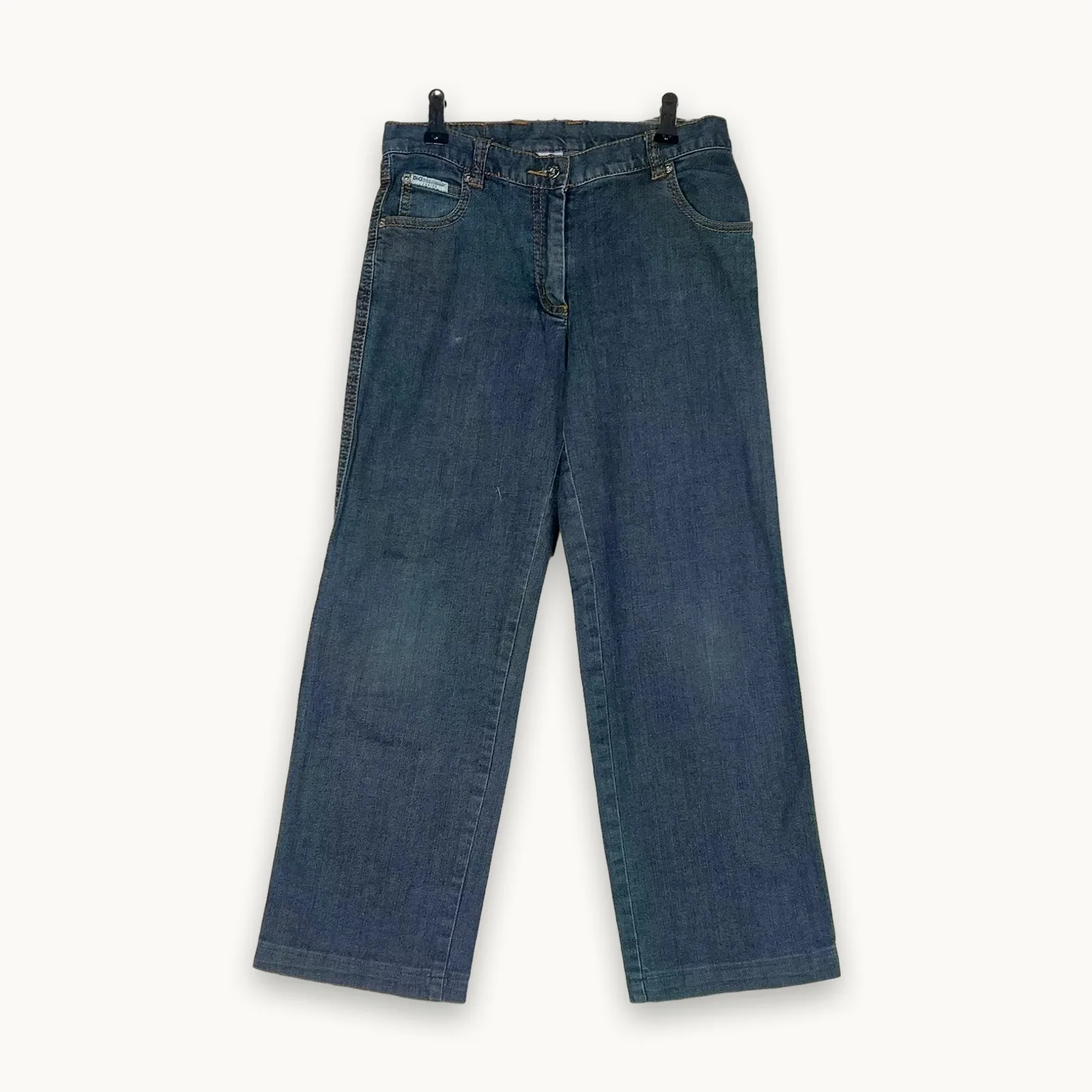 Dolce & Gabbana — Jeans gamba dritta con tasche laterali blu