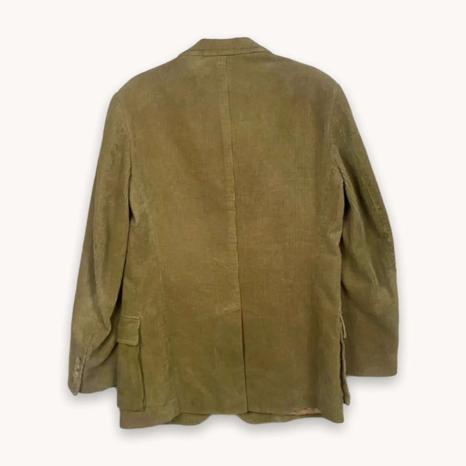 Polo by Ralph Lauren — Blazer collo a barchetta velluto a coste verde militare