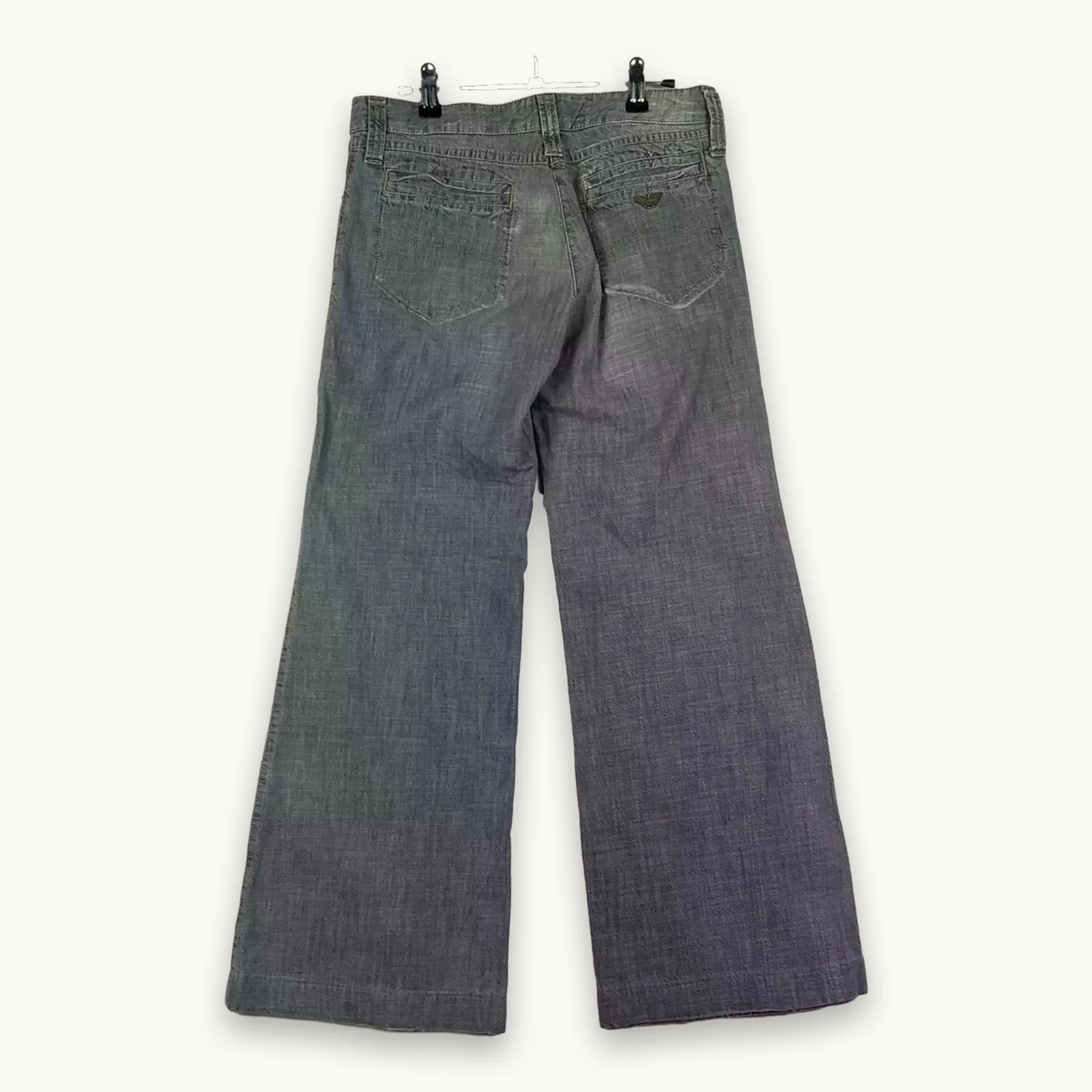 Emporio Armani — Jeans bootcut grigio