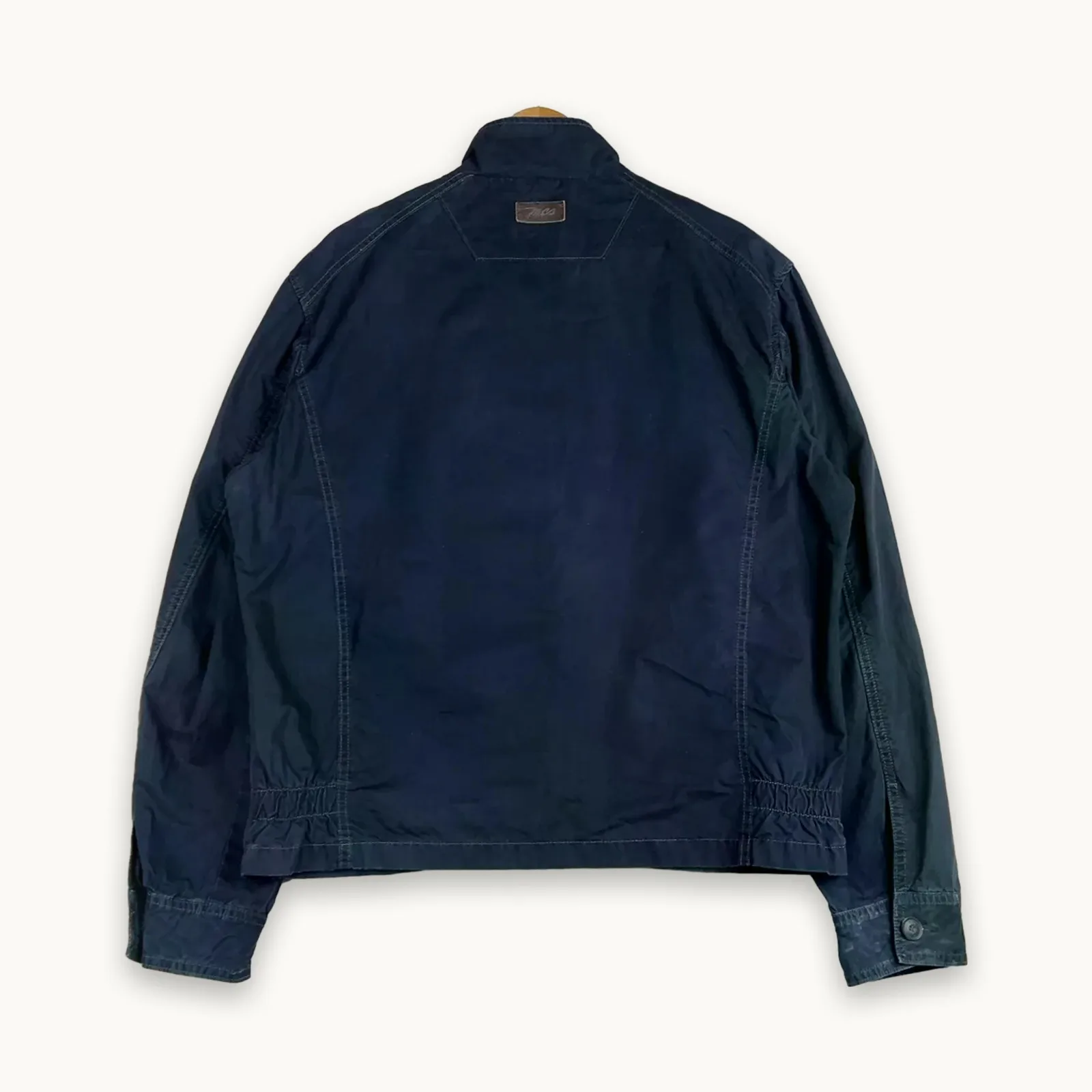 Marlboro Classic MC23 — Giacca a vento blu con zip e tasche laterali — 9