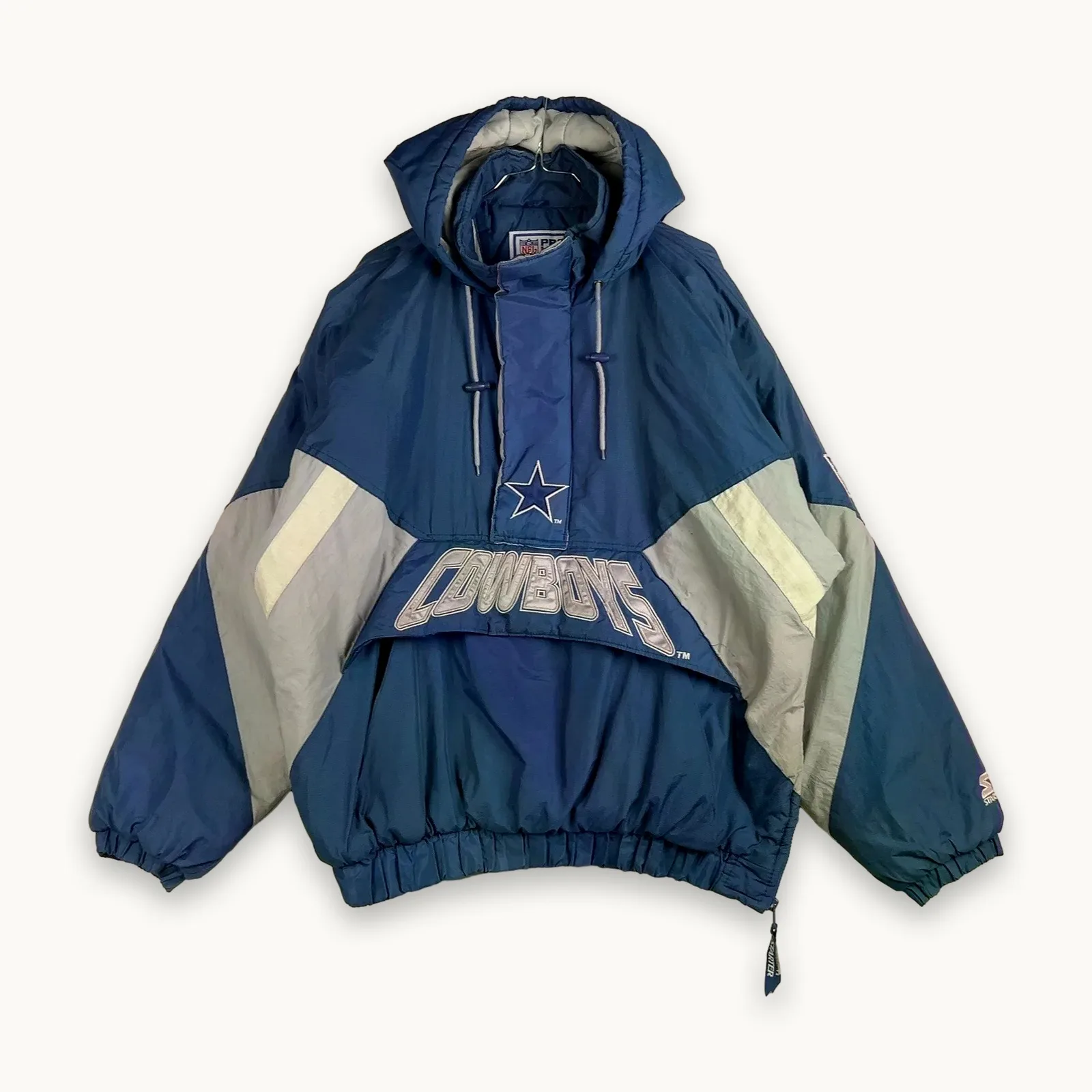 STARTER — Giacca a vento collo V zip blu
