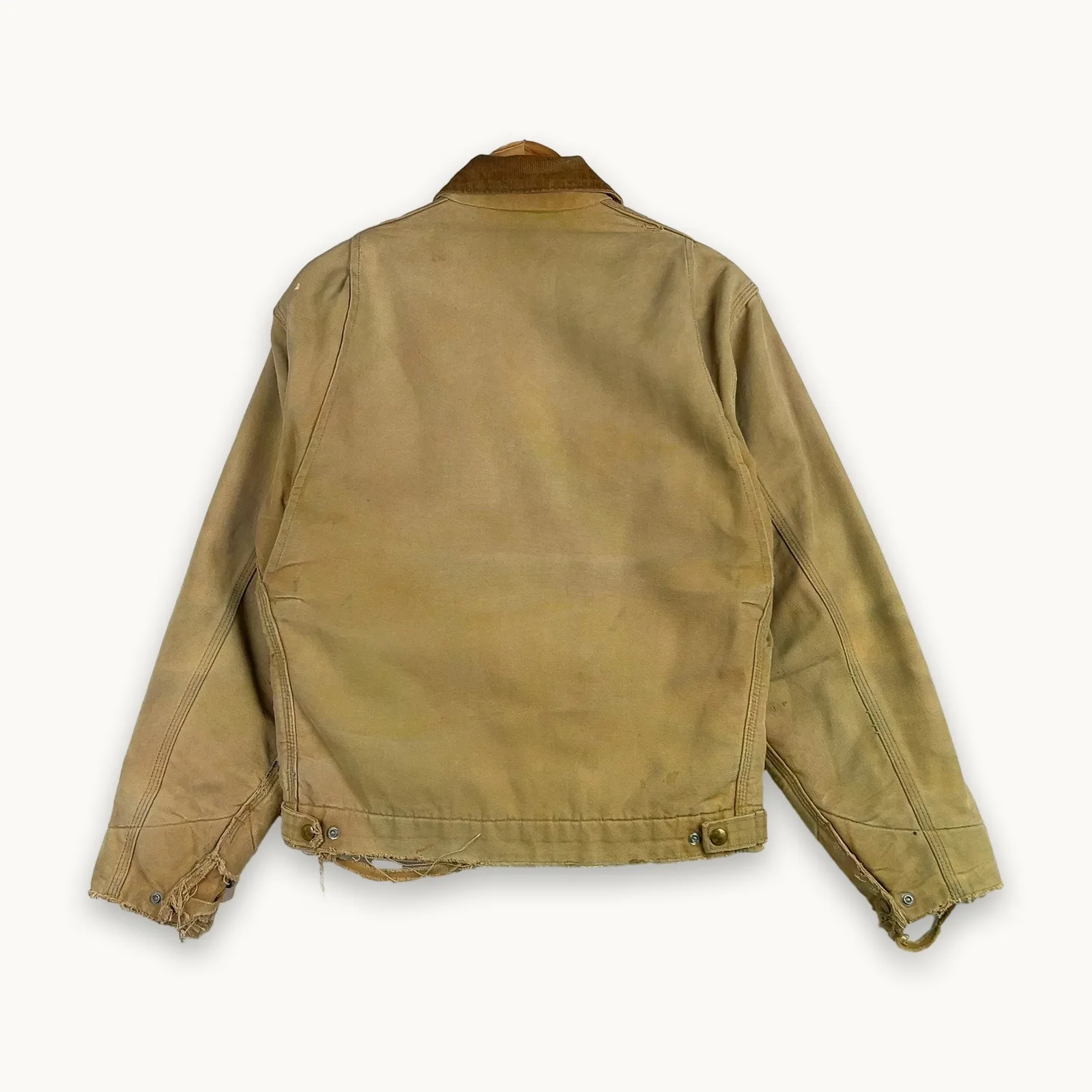 Carhartt Detroit — Brown work jacket with zip and side pockets