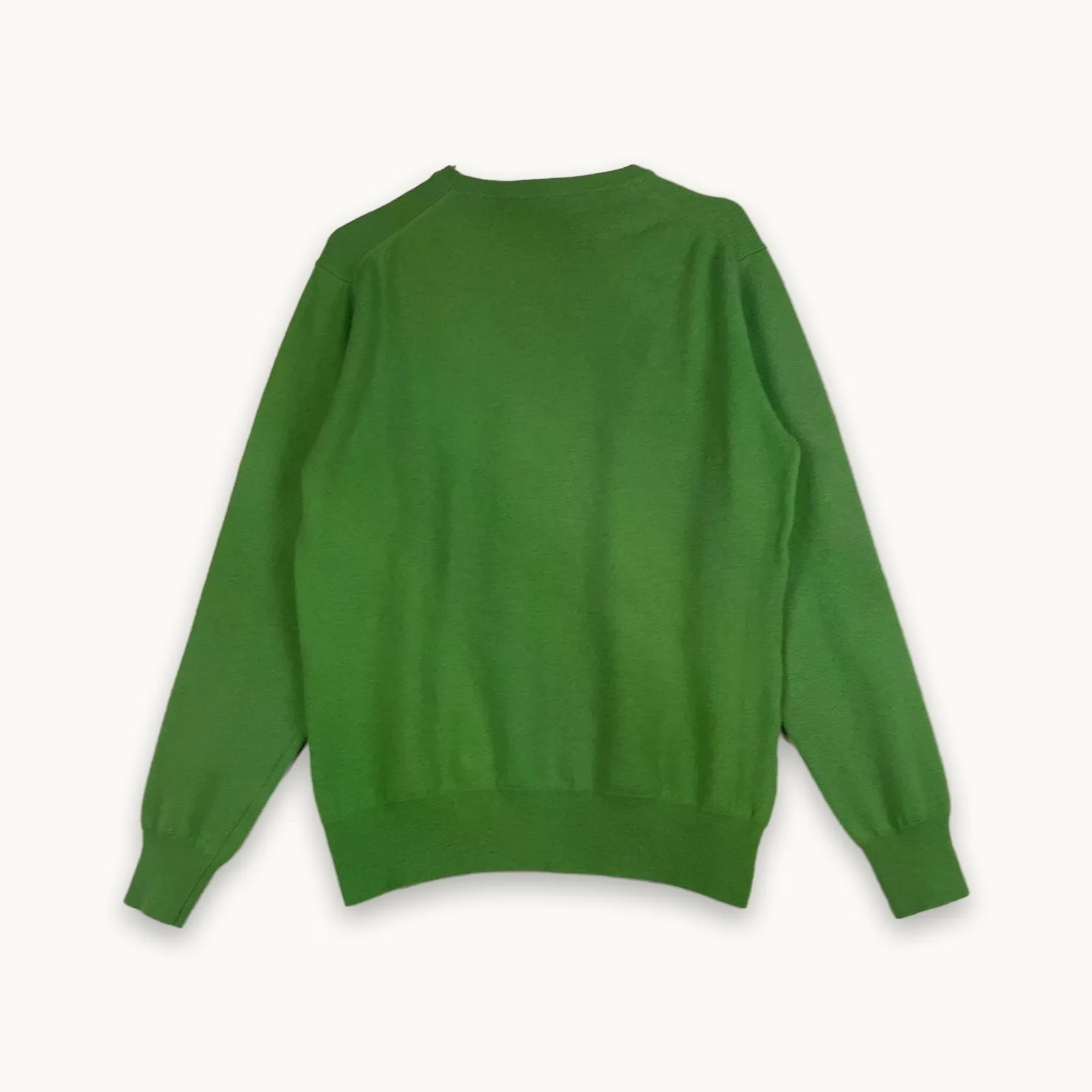 Fred Perry — Fitted crewneck sweater green