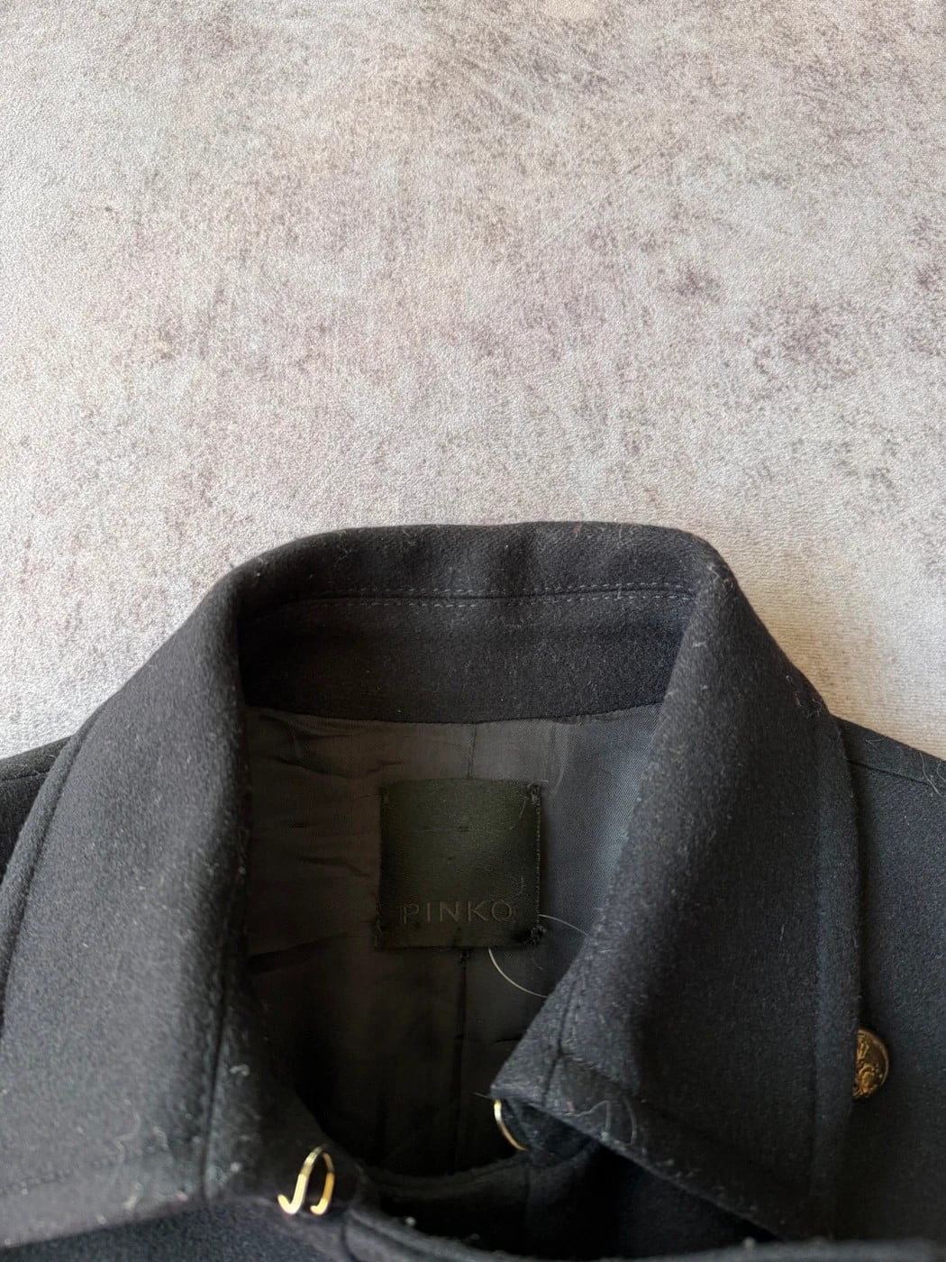 Pinko — Cappotto doppiopetto anni 2000 nero — 5