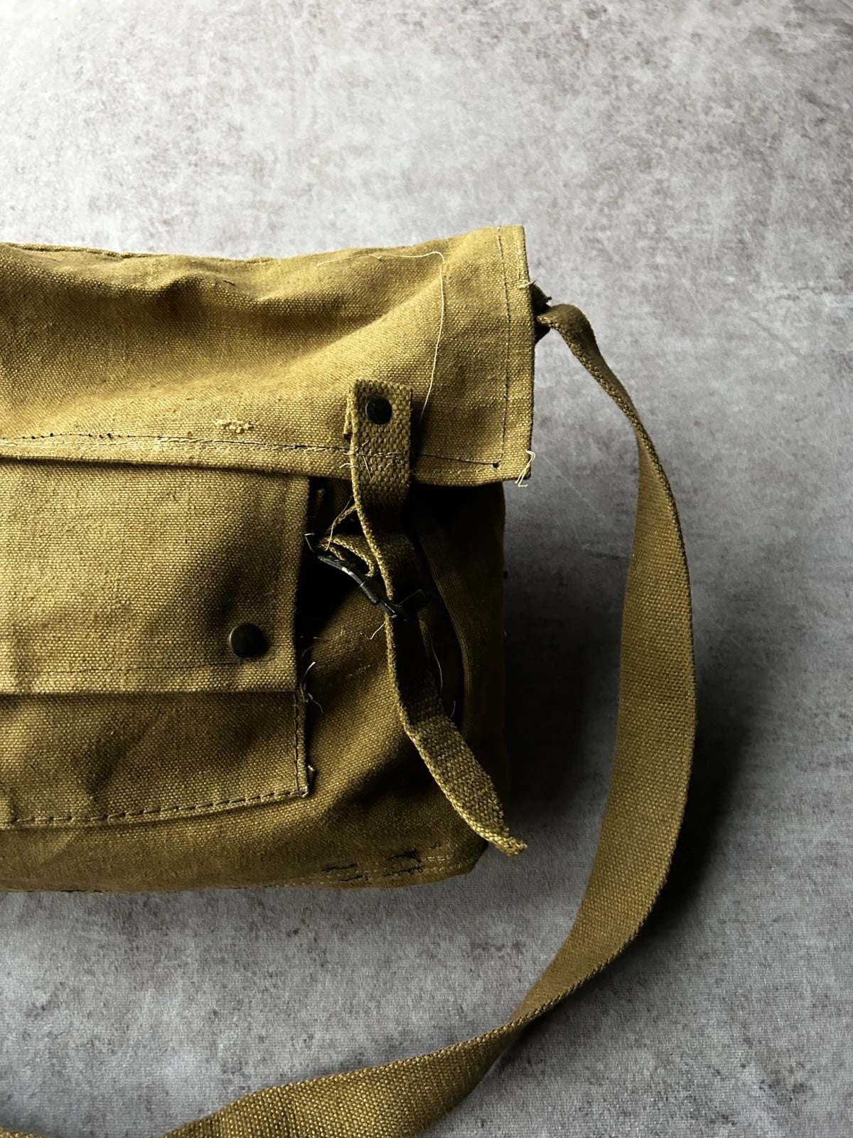 Esercito — Borsa a tracolla vintage anni 90 verde oliva — 3