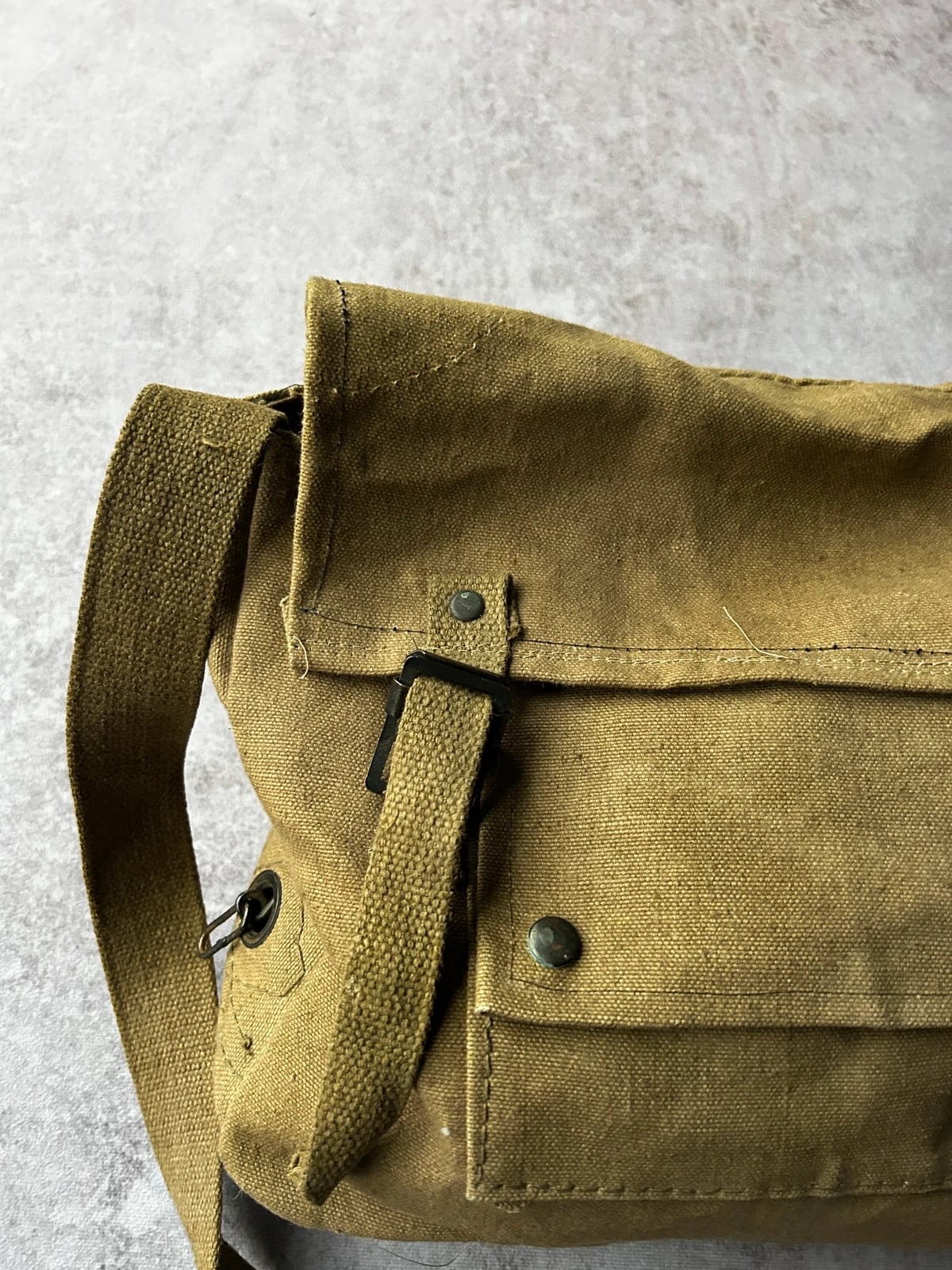 Esercito — Borsa a tracolla vintage anni 90 verde oliva — 5