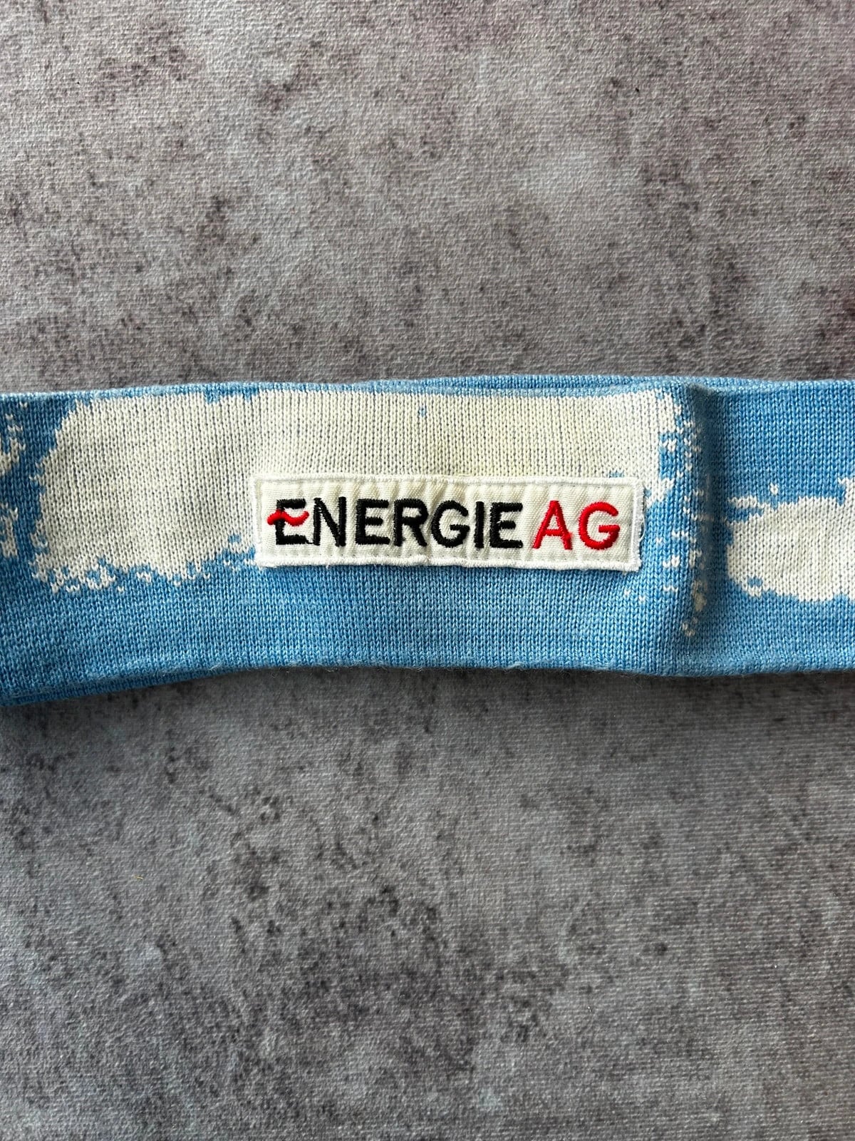Energie AG — Fascia per capelli vintage anni 90 blu — 2