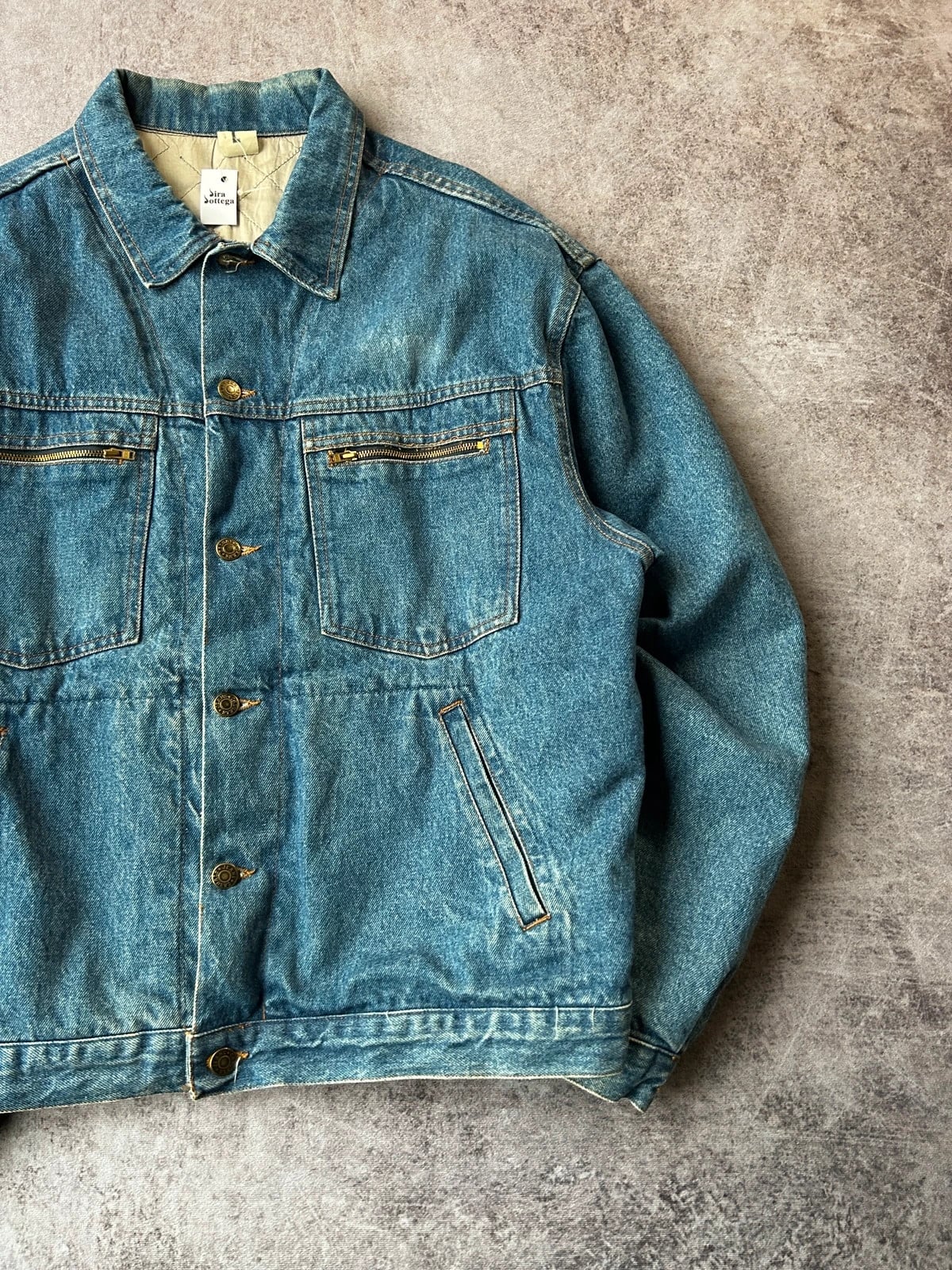 Denim — Giacca denim anni 90 blu chiaro — 3