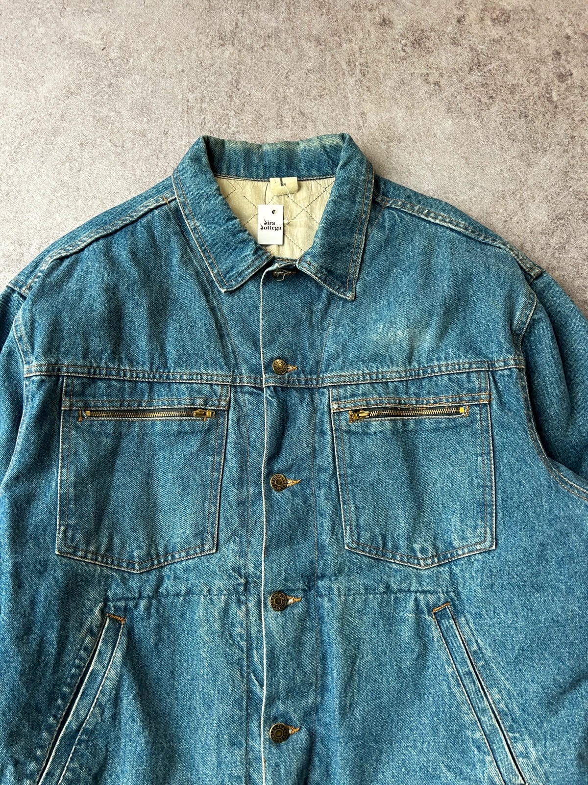 Denim — Giacca denim anni 90 blu chiaro — 5