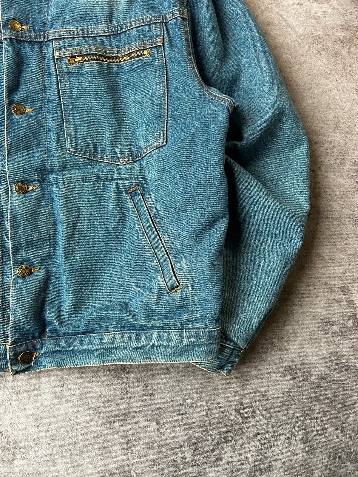 Denim — Giacca denim anni 90 blu chiaro — 6