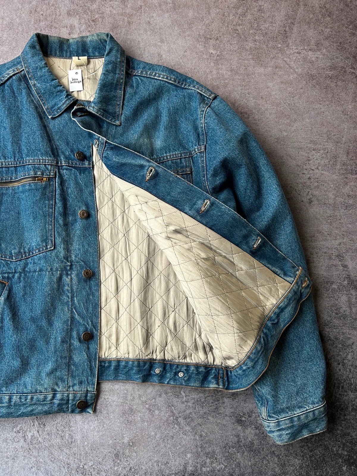 Denim — Giacca denim anni 90 blu chiaro — 8