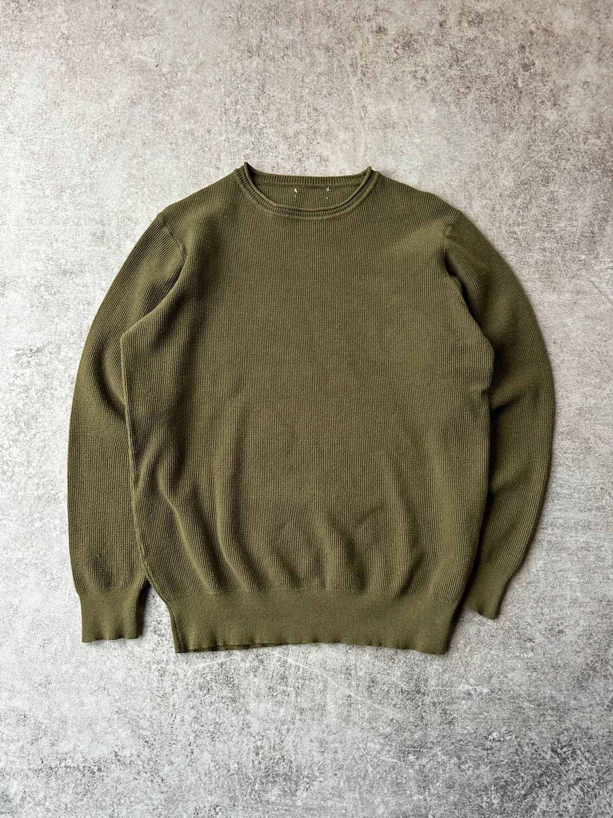 Vintage Dressing — Maglione in cotone anni 90 verde oliva