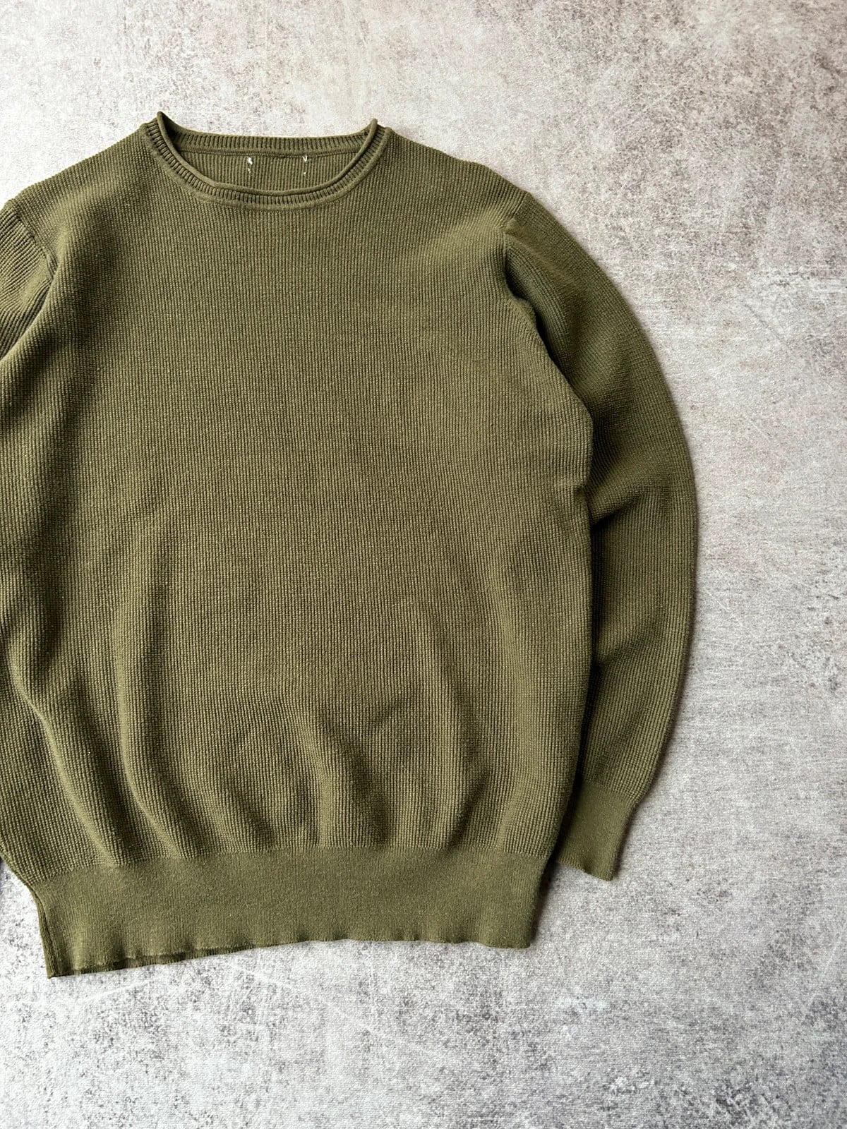 Vintage Dressing — Maglione in cotone anni 90 verde oliva