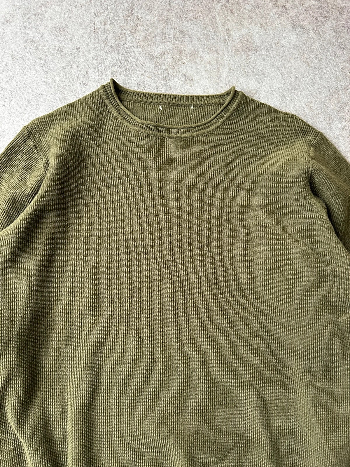 Vintage Dressing — Maglione in cotone anni 90 verde oliva