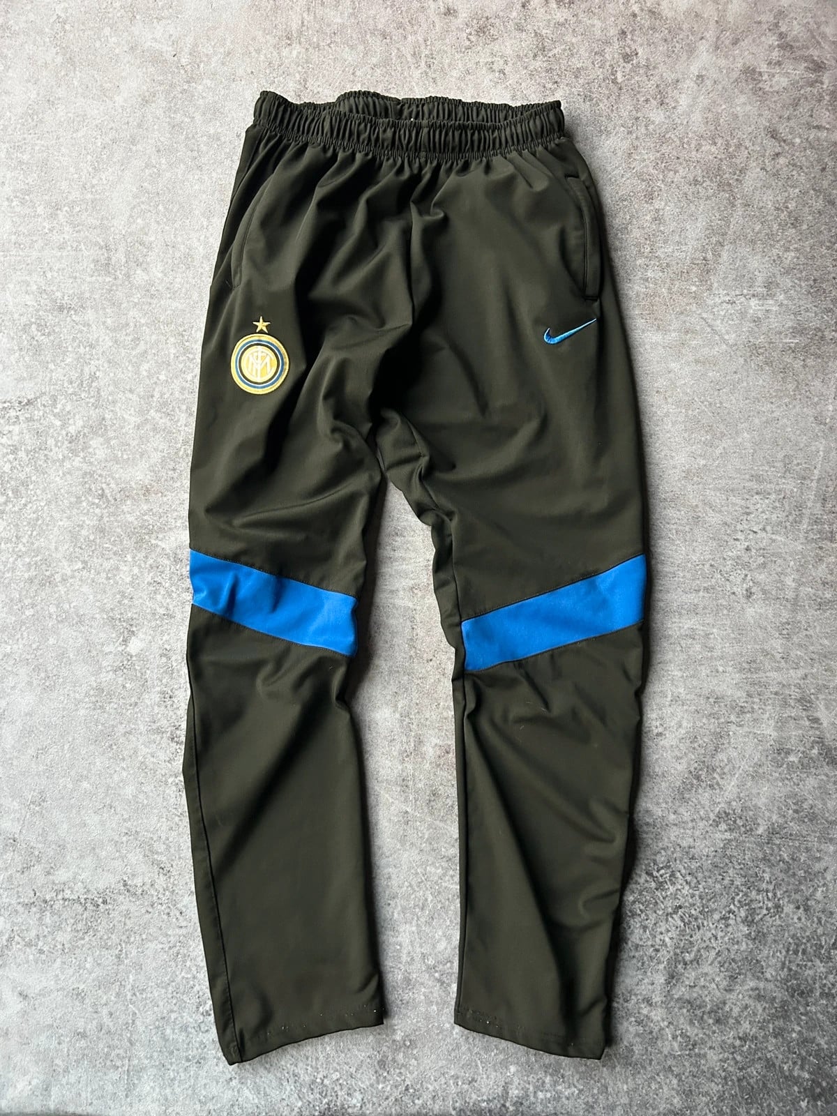 Nike — Pantaloni tuta Inter anni 2000 verde scuro
