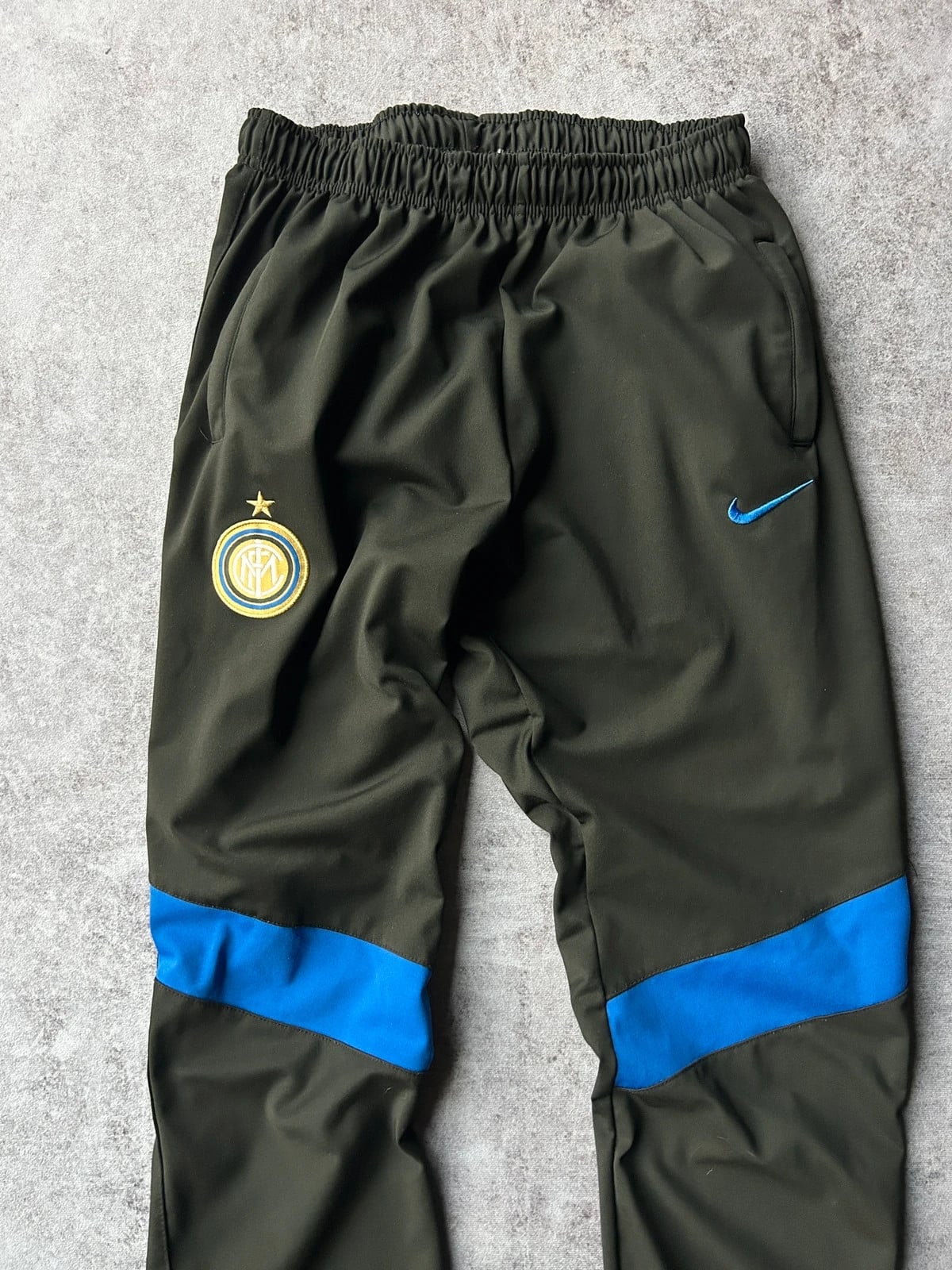 Nike — Pantaloni tuta Inter anni 2000 verde scuro