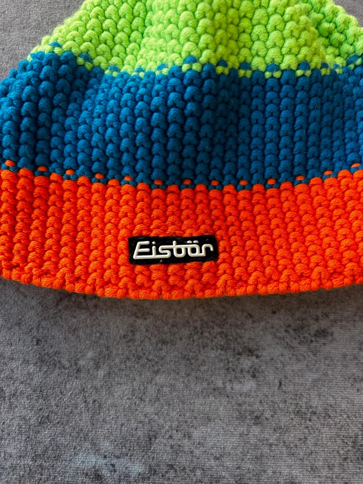 Eisbär — Cappellino sci in maglia anni 90 multicolore — 2