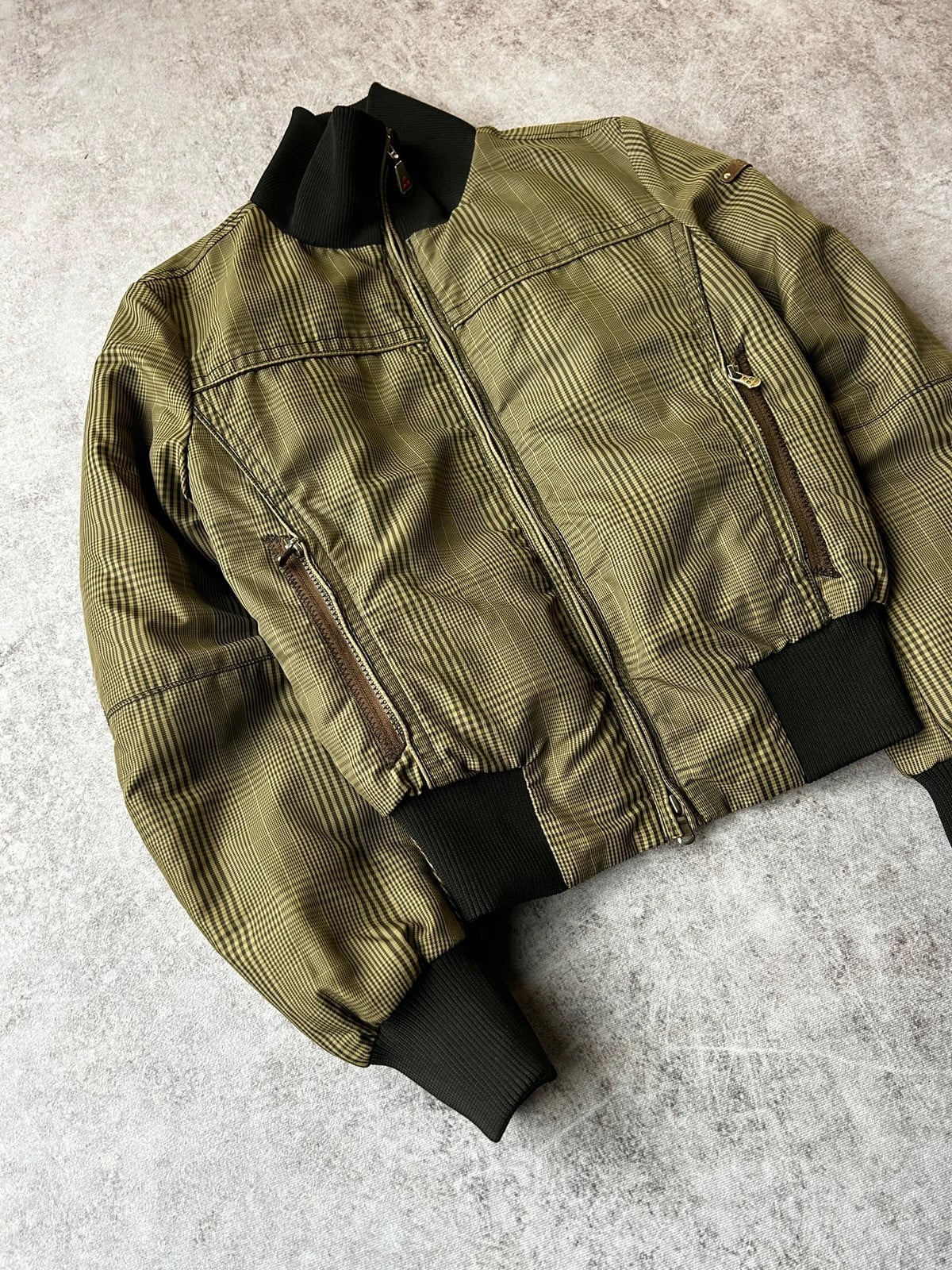 Peuterey — Giacca bomber anni 2000 verde oliva — 5