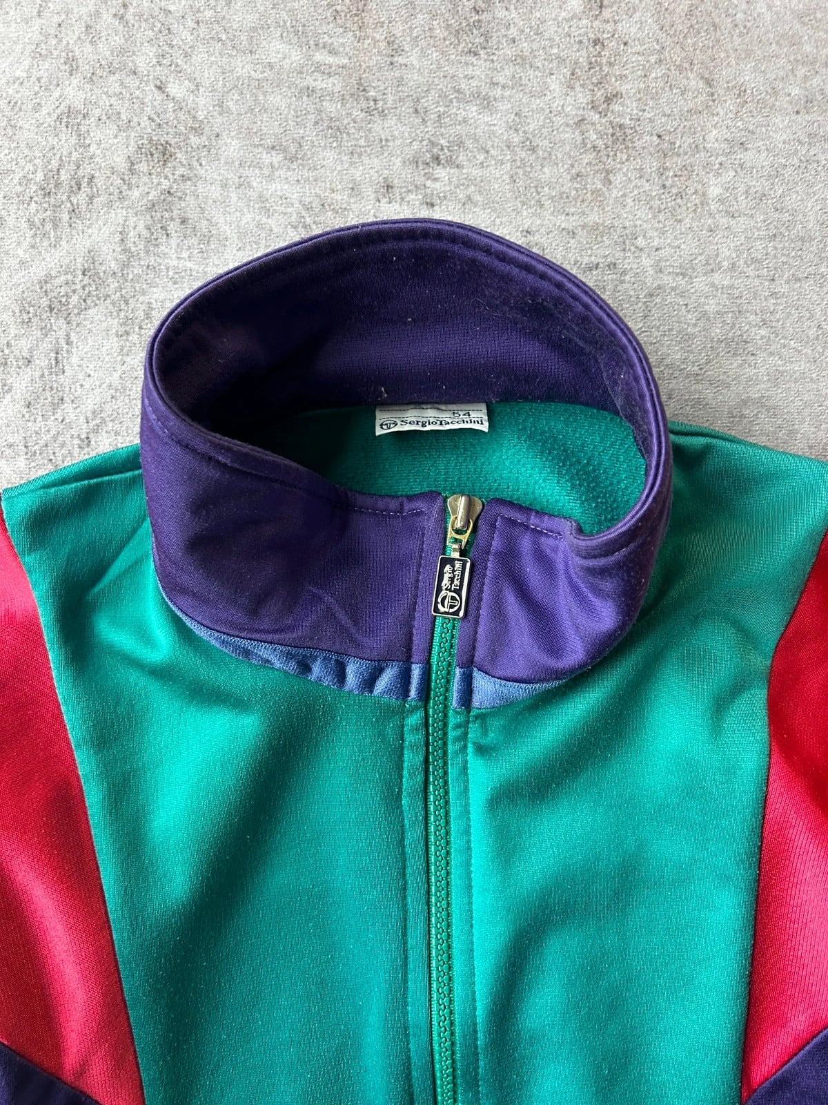 Sergio Tacchini — Tuta sportiva anni 90 viola verde rosso — 5