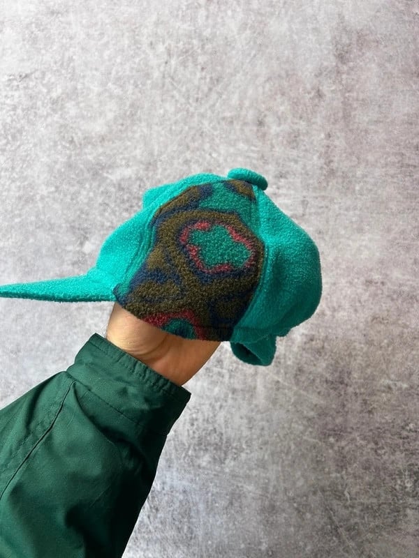 Vintage Dressing — Cappellino in pile anni 90 verde — 3