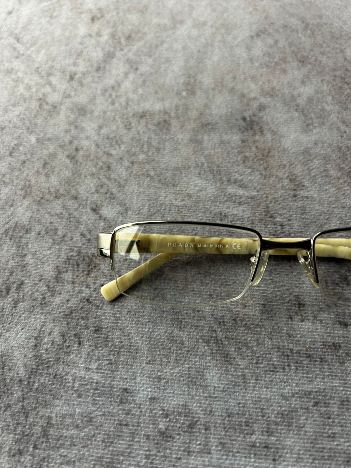 Prada — Occhiali da vista rimless anni 2000 havana — 2