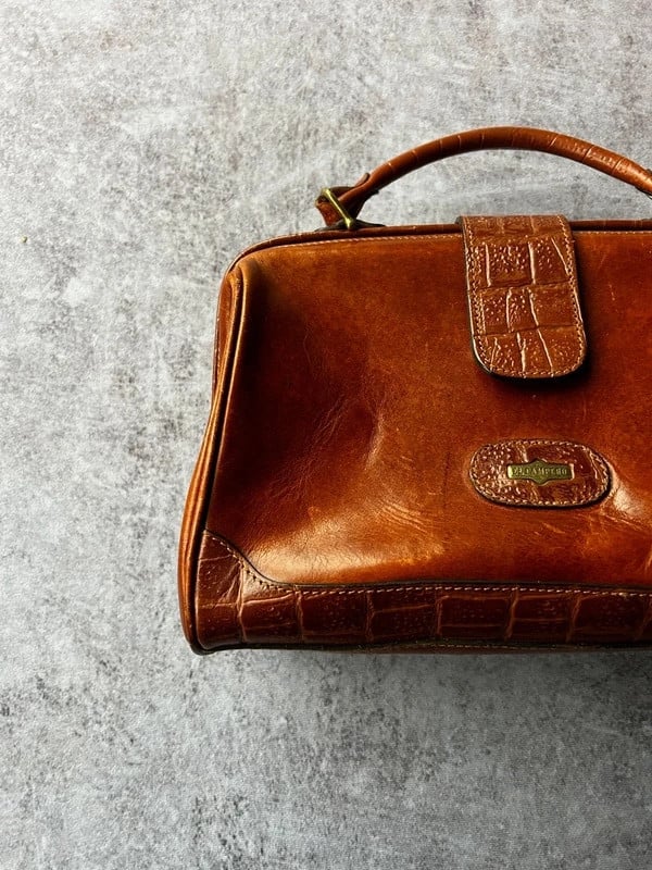 El Campero — Borsa in pelle vintage anni 80 marrone