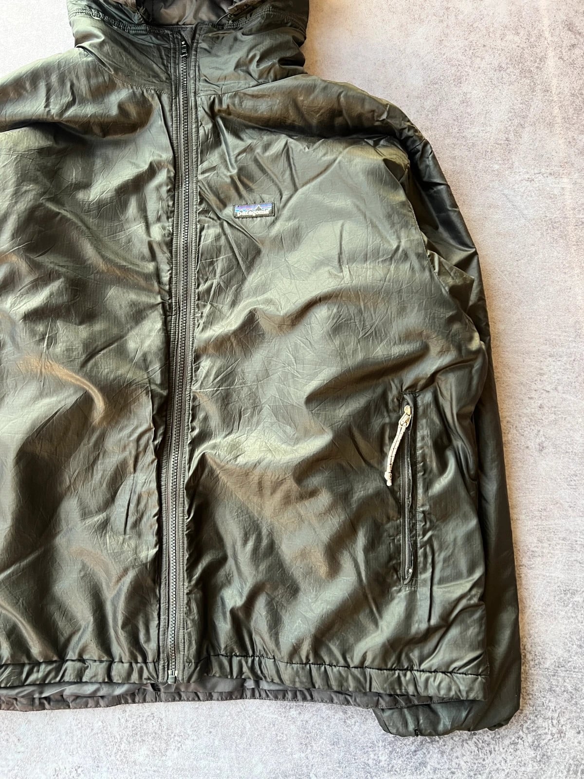 Patagonia — Giacca con cappuccio anni 2000 verde oliva — 4