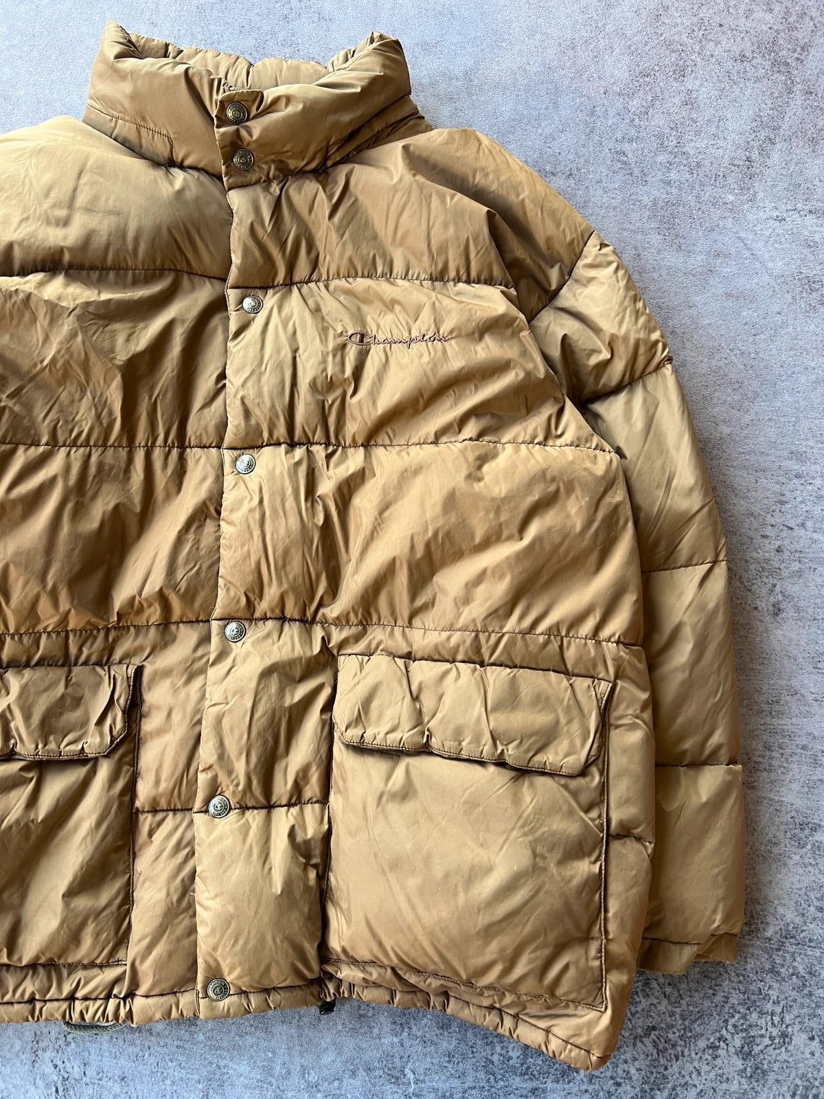 Champion — Giacca puffer anni 90 marrone — 4