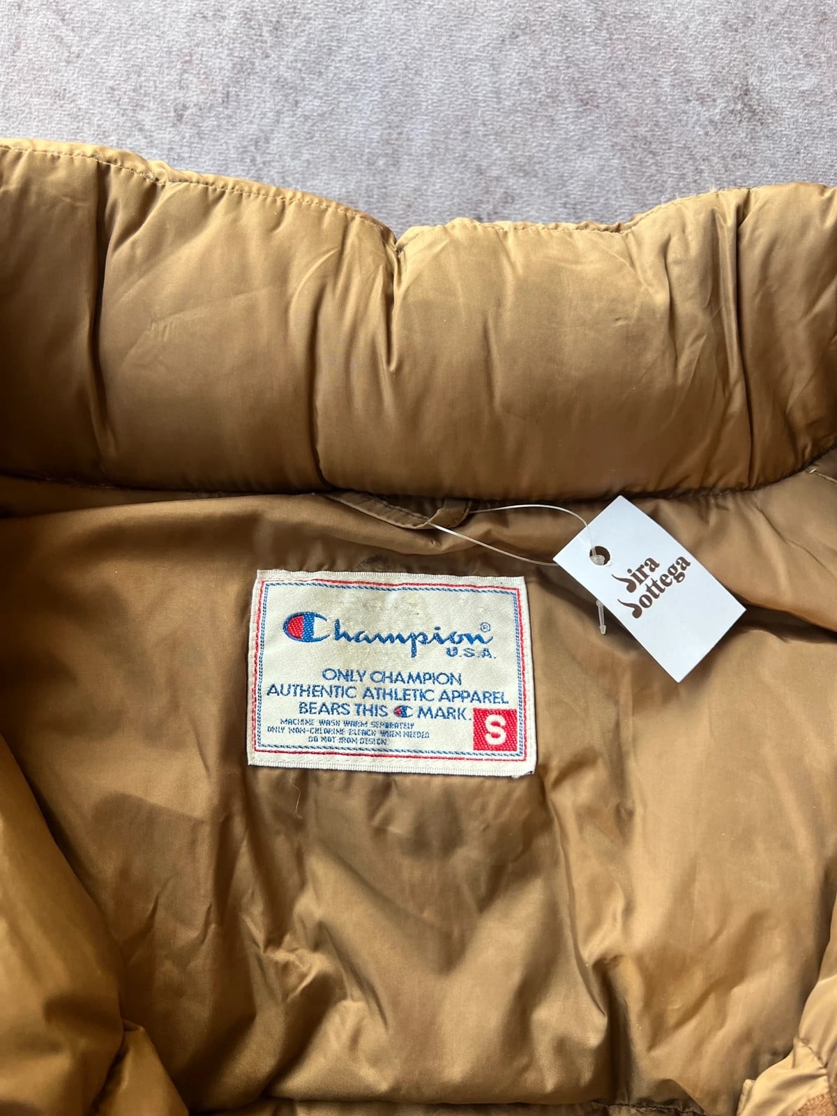 Champion — Giacca puffer anni 90 marrone — 5