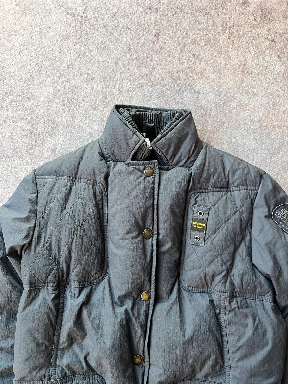 Blauer — Giacca puffer anni 90 grigia — 2